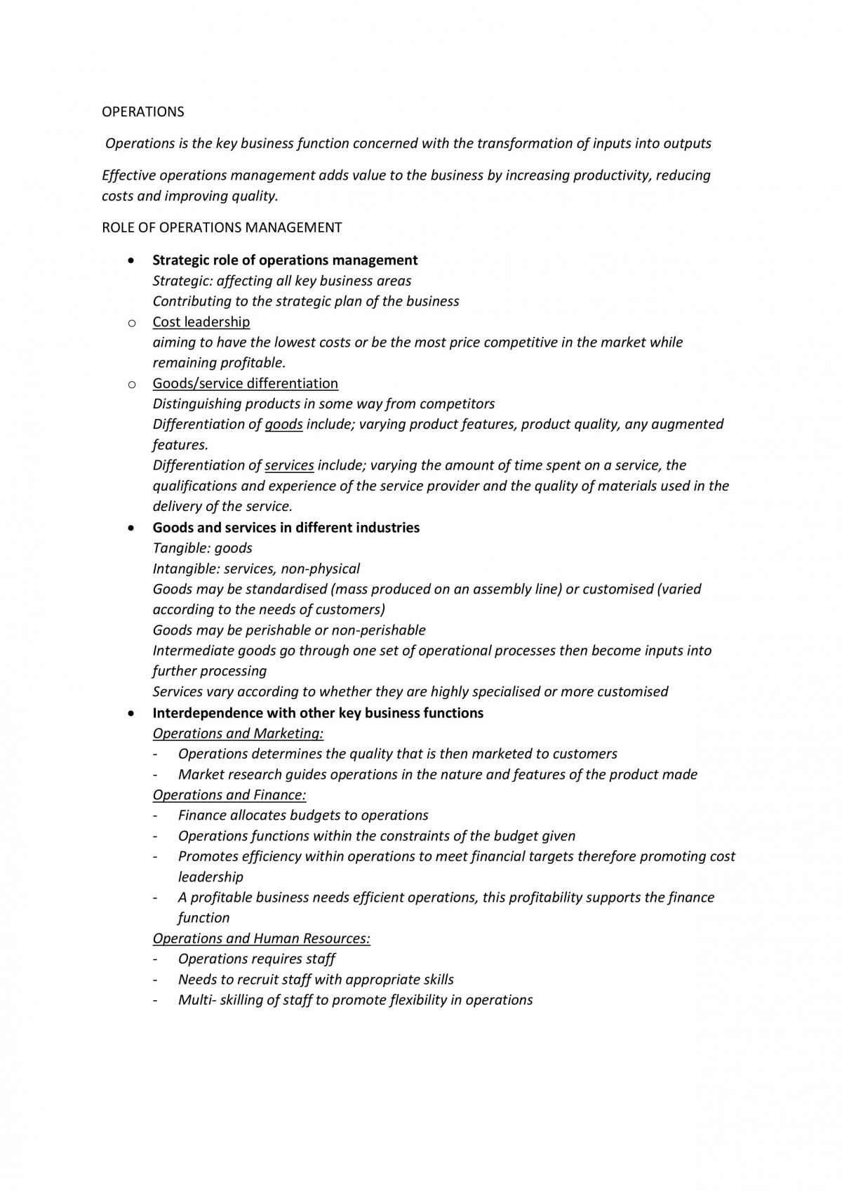 Business Studies HSC Notes - Page 1