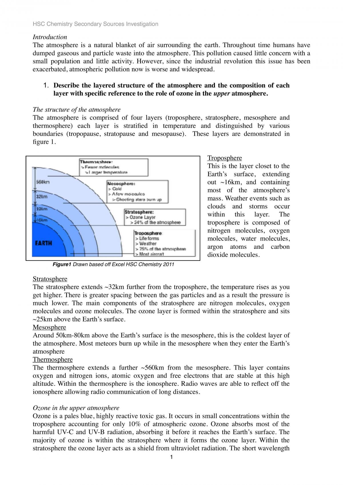 Atmosphere Assignment - Page 1