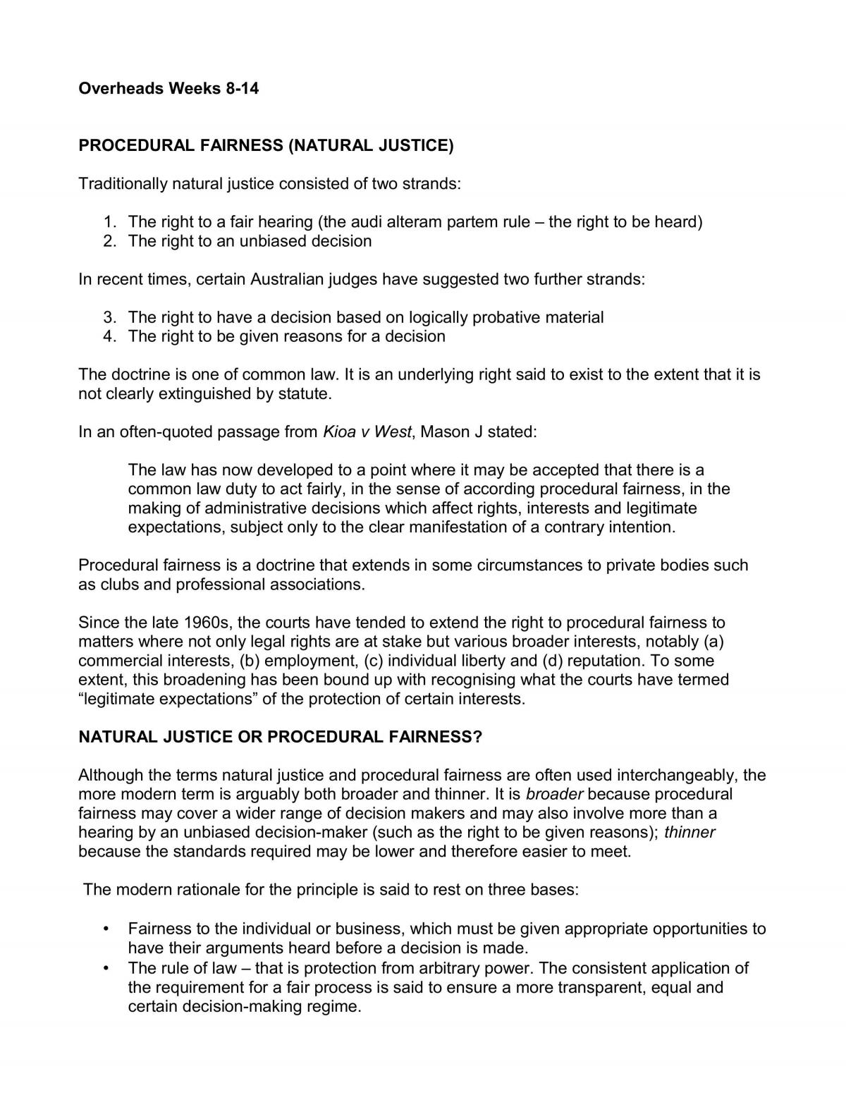 Administrative law notes 2 - Page 1