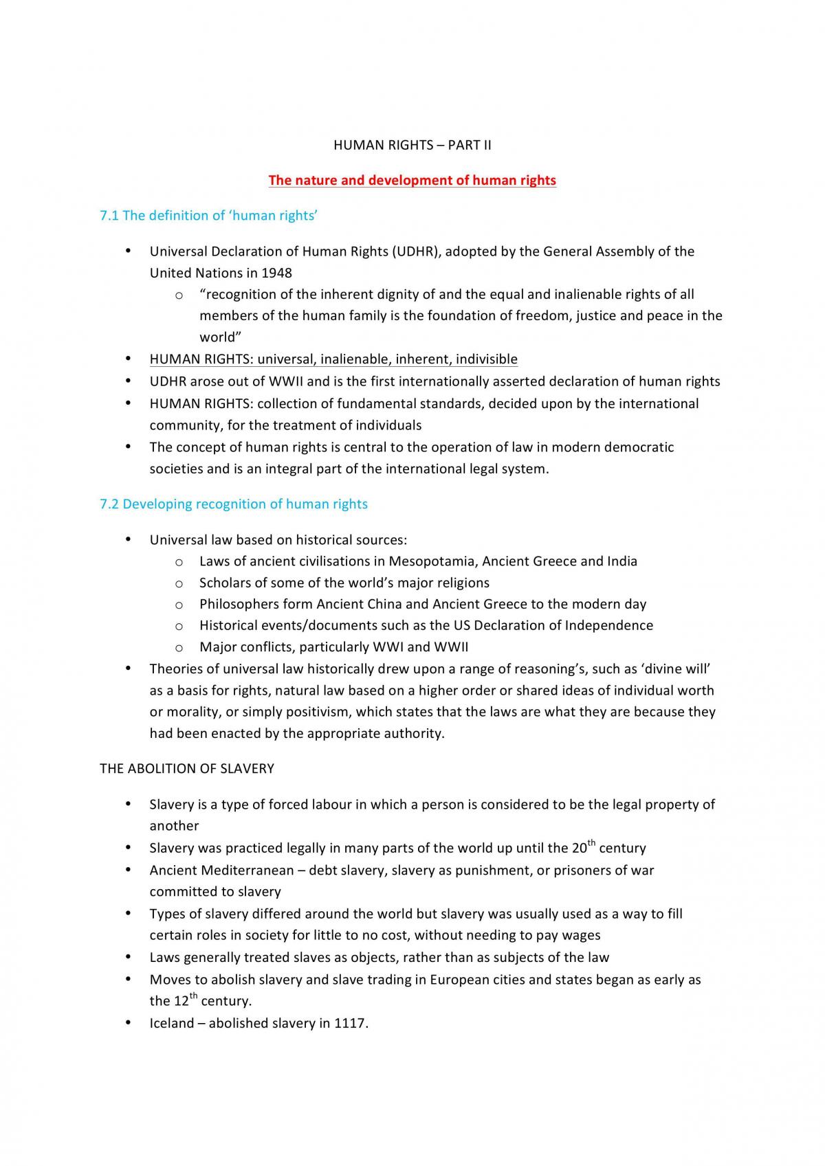 Human Rights Notes - Page 1