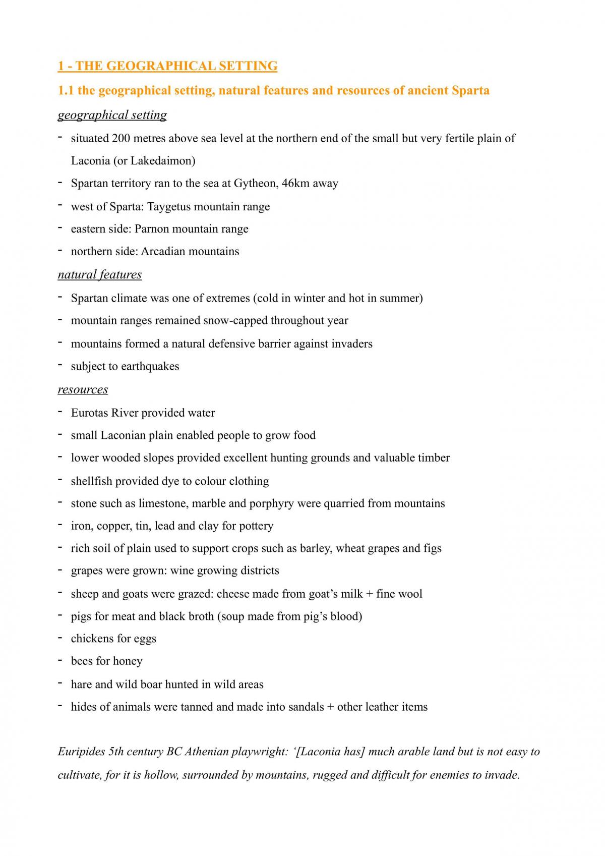 Sparta Notes - Page 1