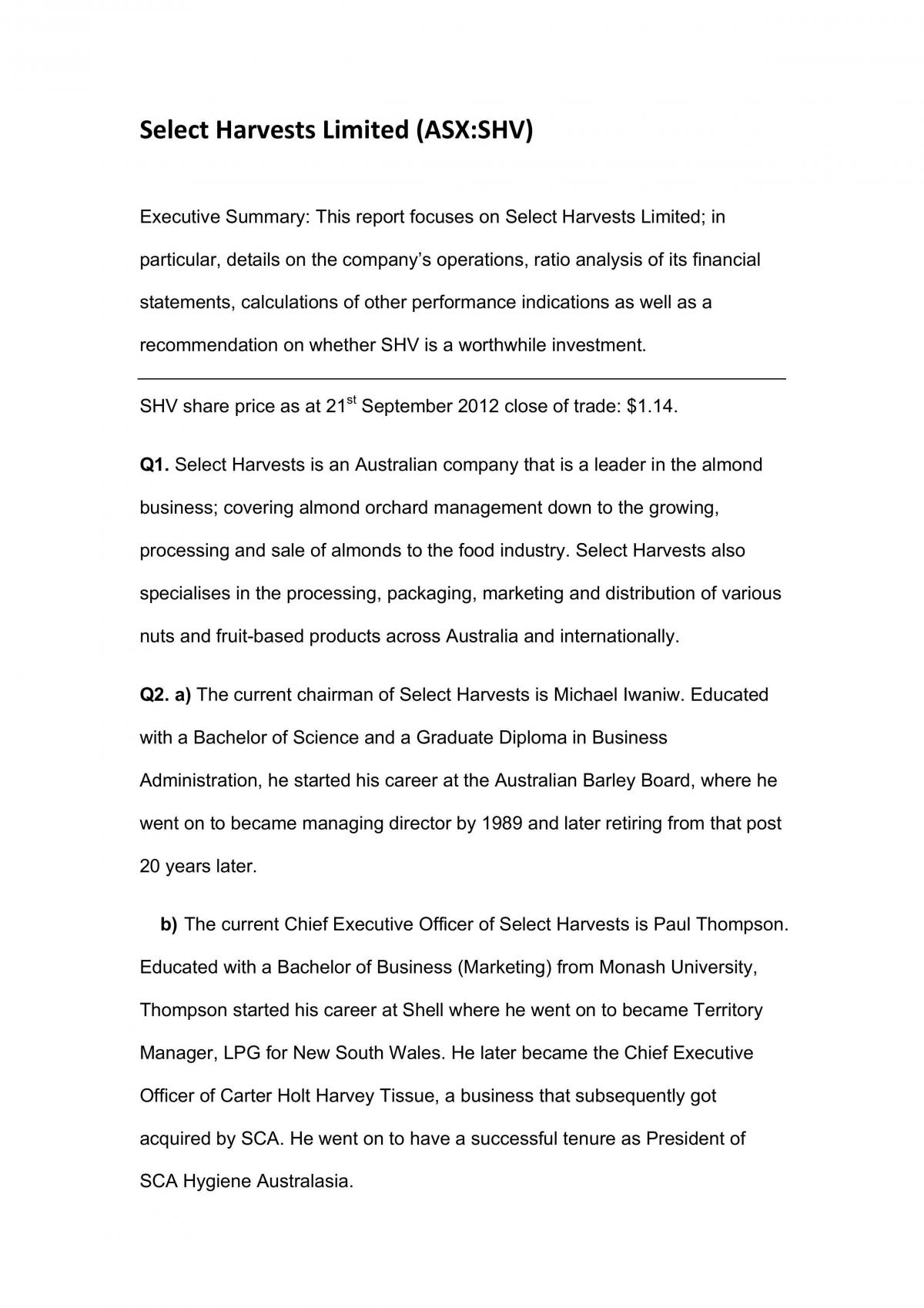 Major Assignment - Page 1