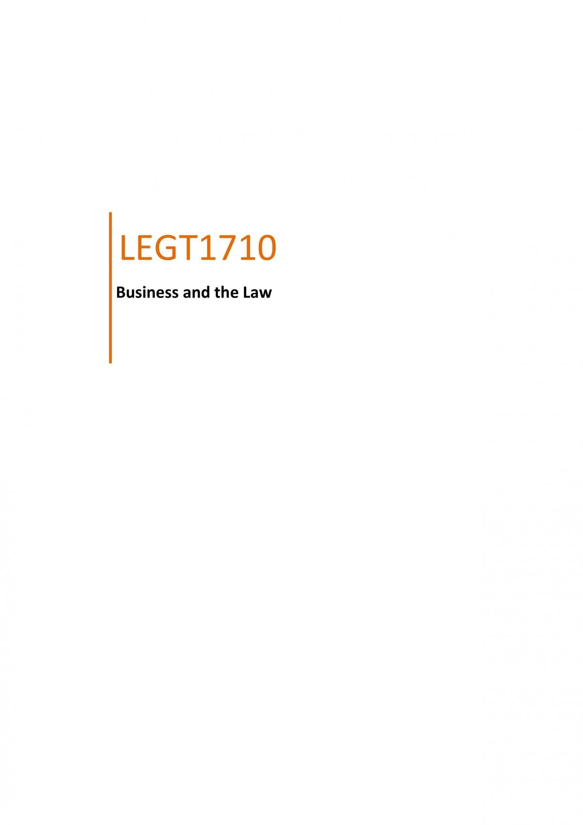 LEGT1710 Notes - Page 1
