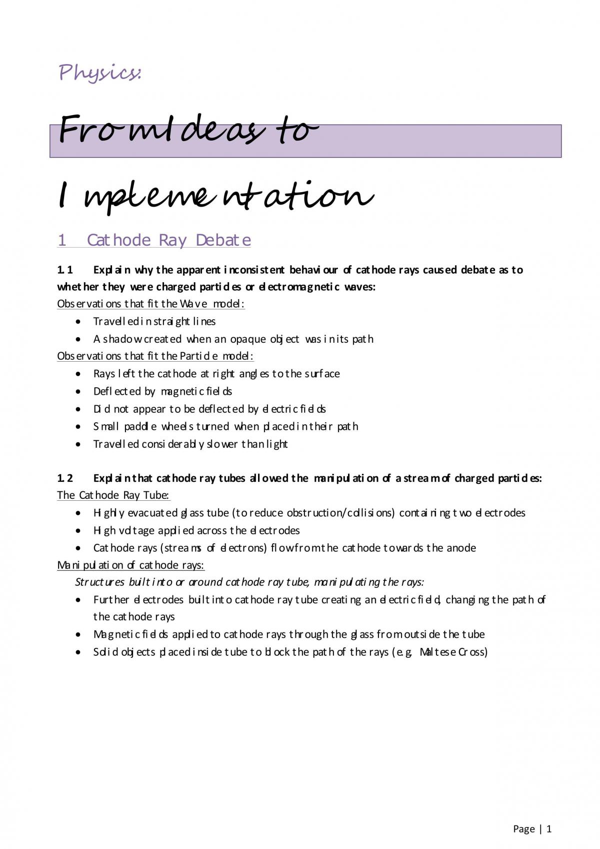 From Ideas to Implementation  - Page 1