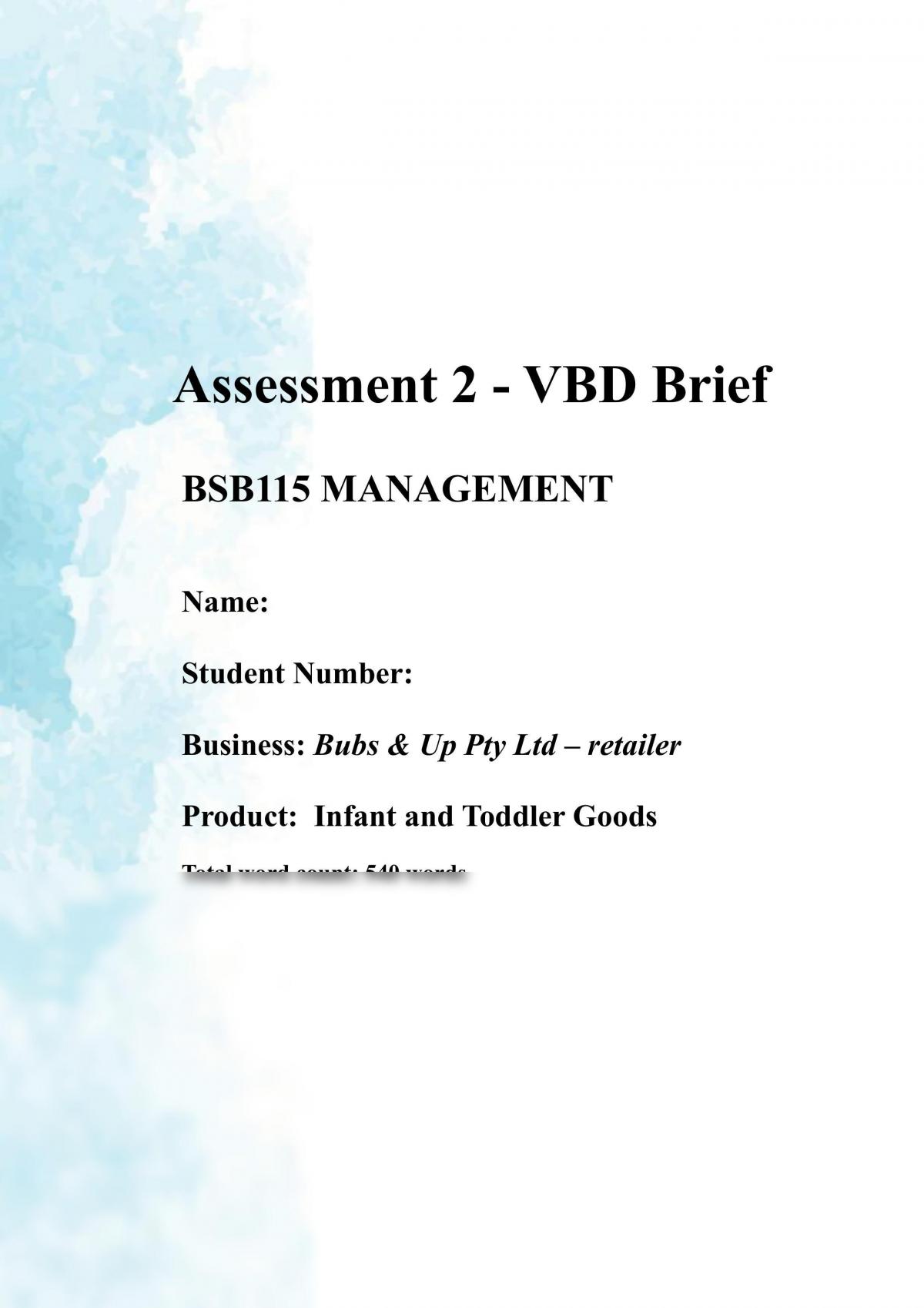 VBD Brief 2017 Sem 1 - Page 1