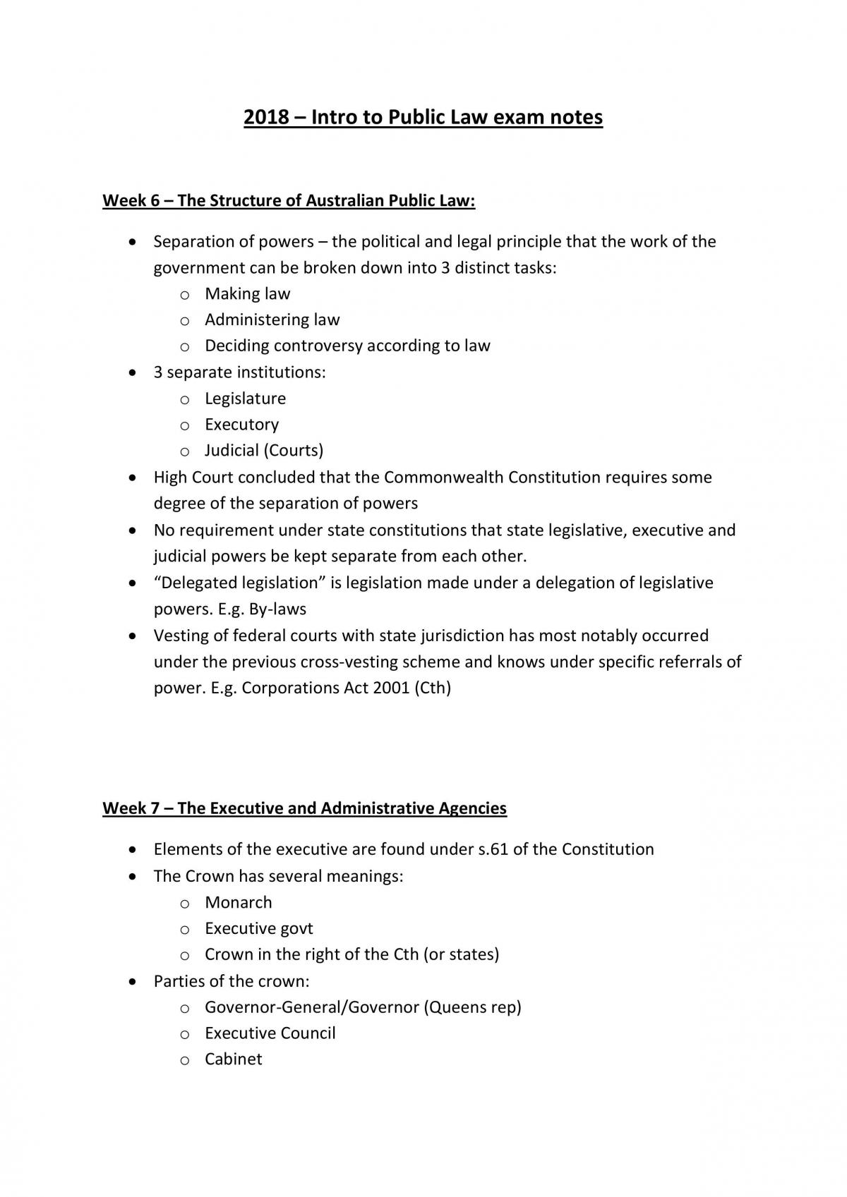2018LAW Summary notes - Page 1