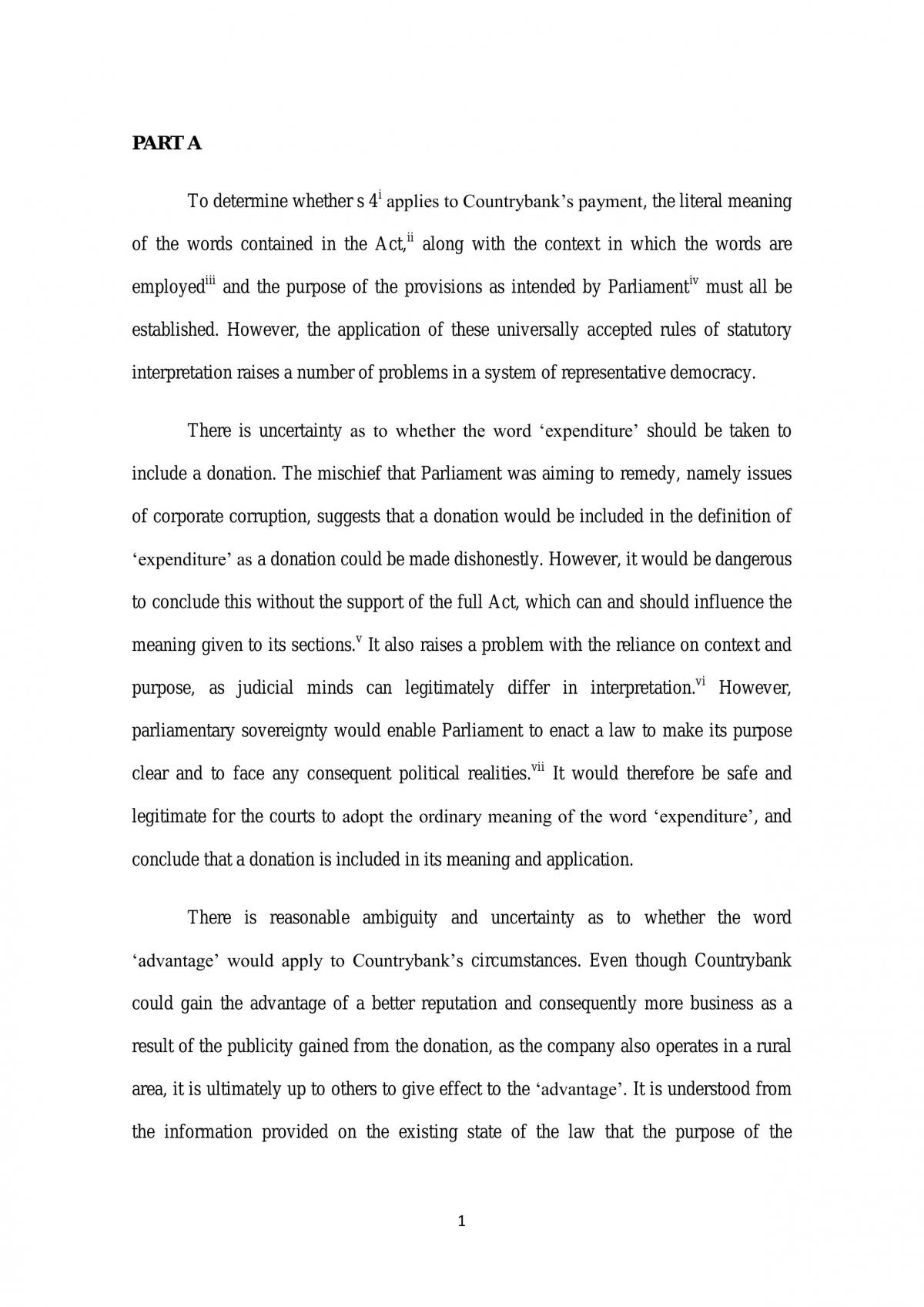 Assignment Statutory Interpretation - Page 1