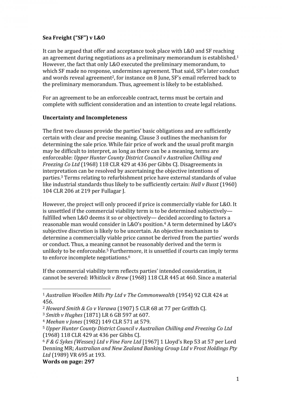 Distinction Contracts assignment - Page 1