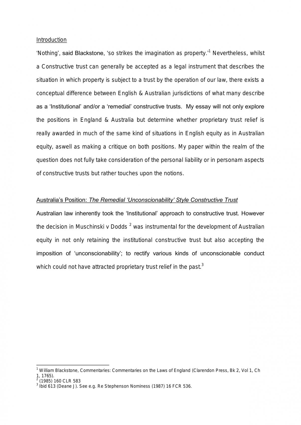 Equity & Trusts Assignment - Page 1