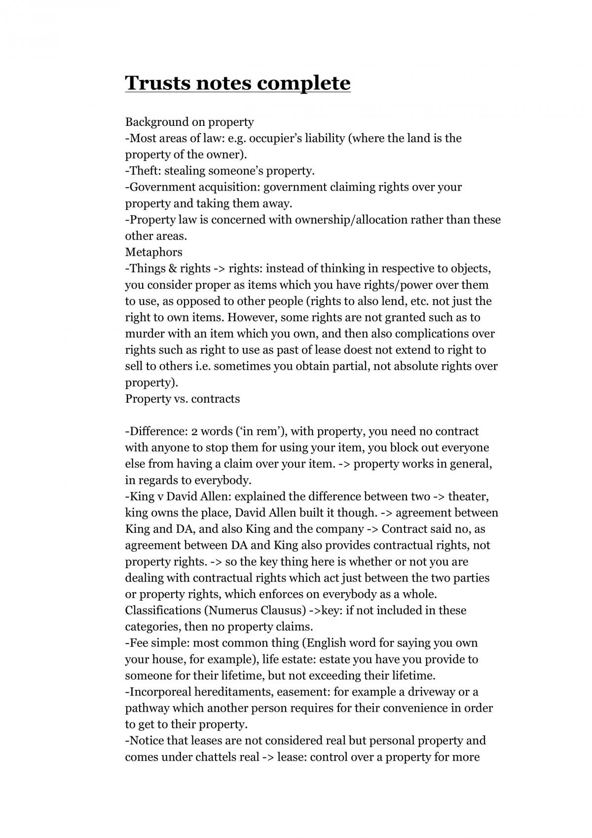 FINAL TRUSTS notes -Set No. 2 - Page 1