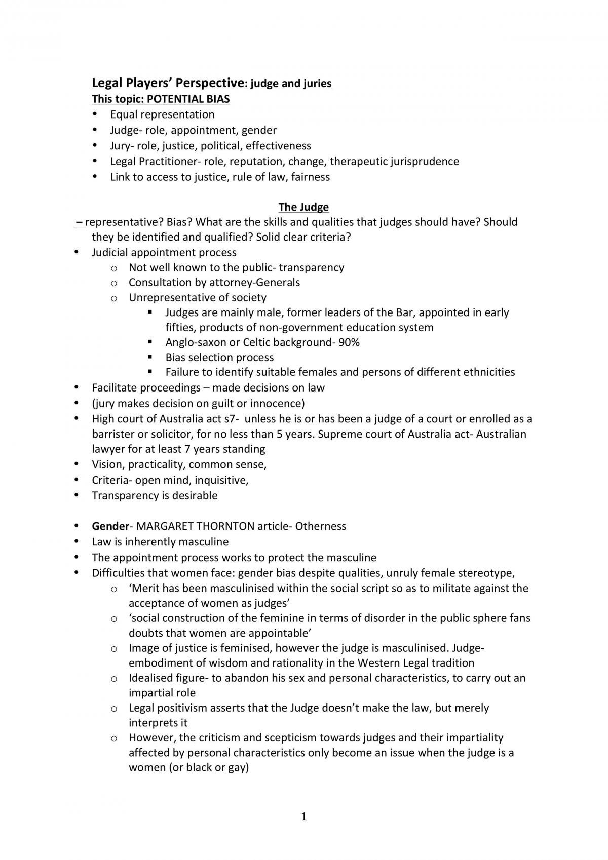 Legal Players notes - Page 1