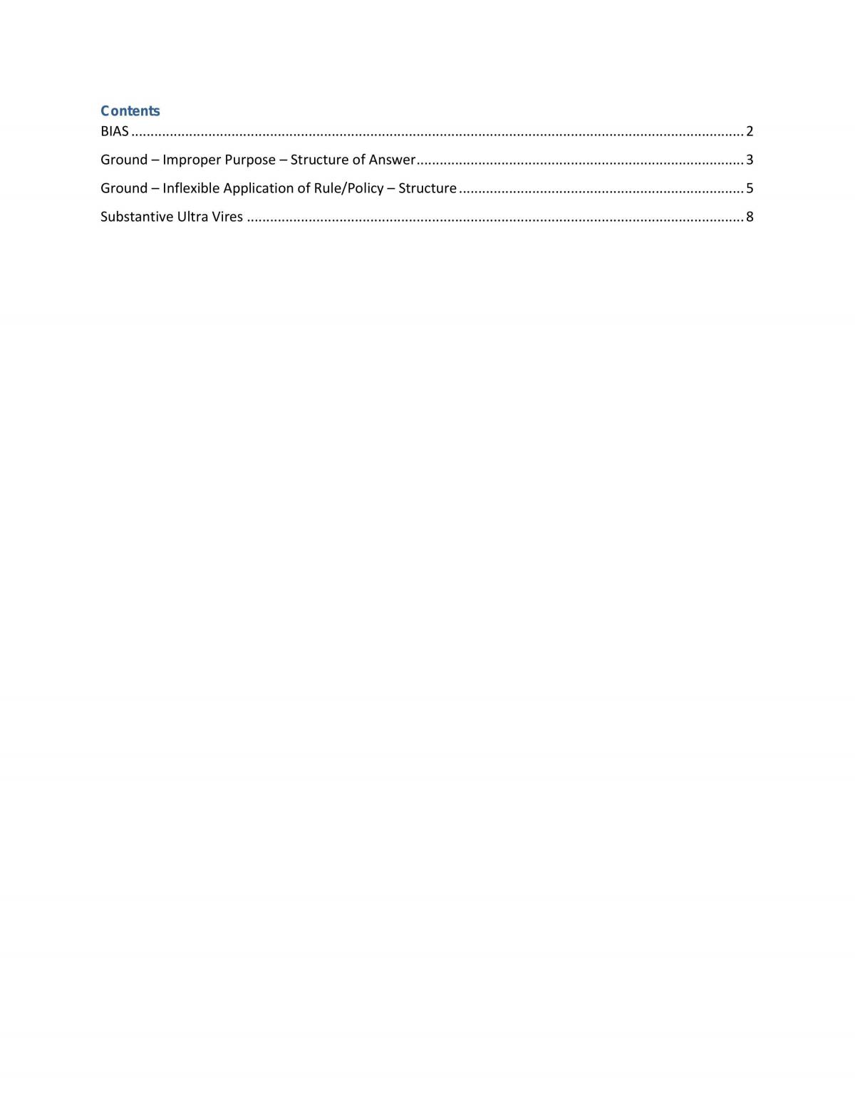 Admin Law Exam Notes - Page 1