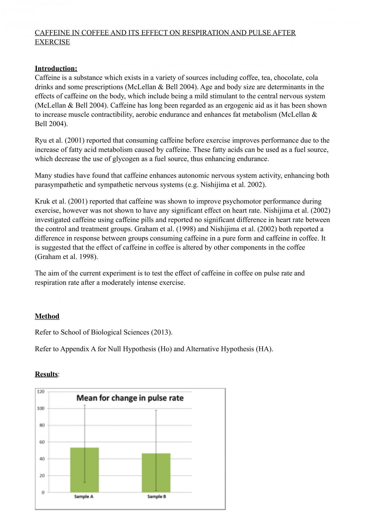 Caffeine Assignment 1  - Page 1
