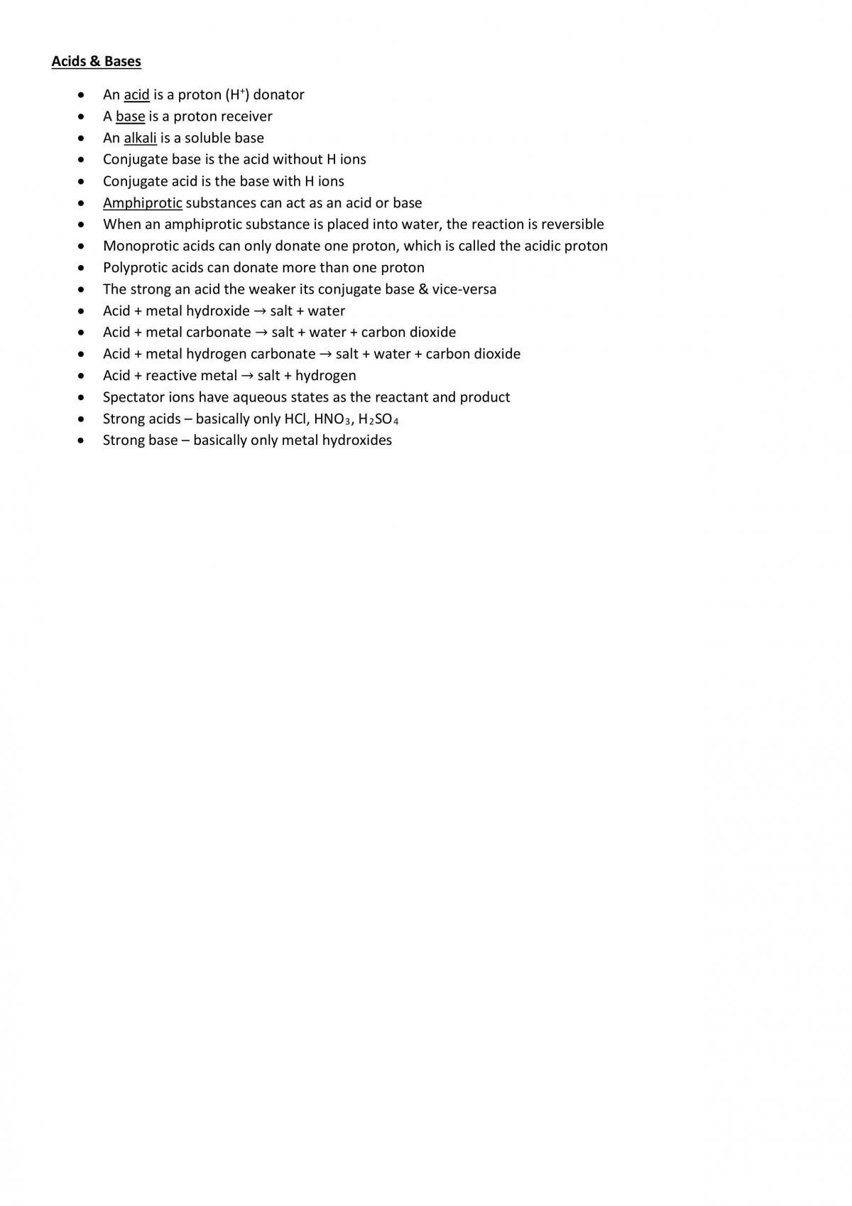 Chemistry Units 3/4 Notes - Page 1