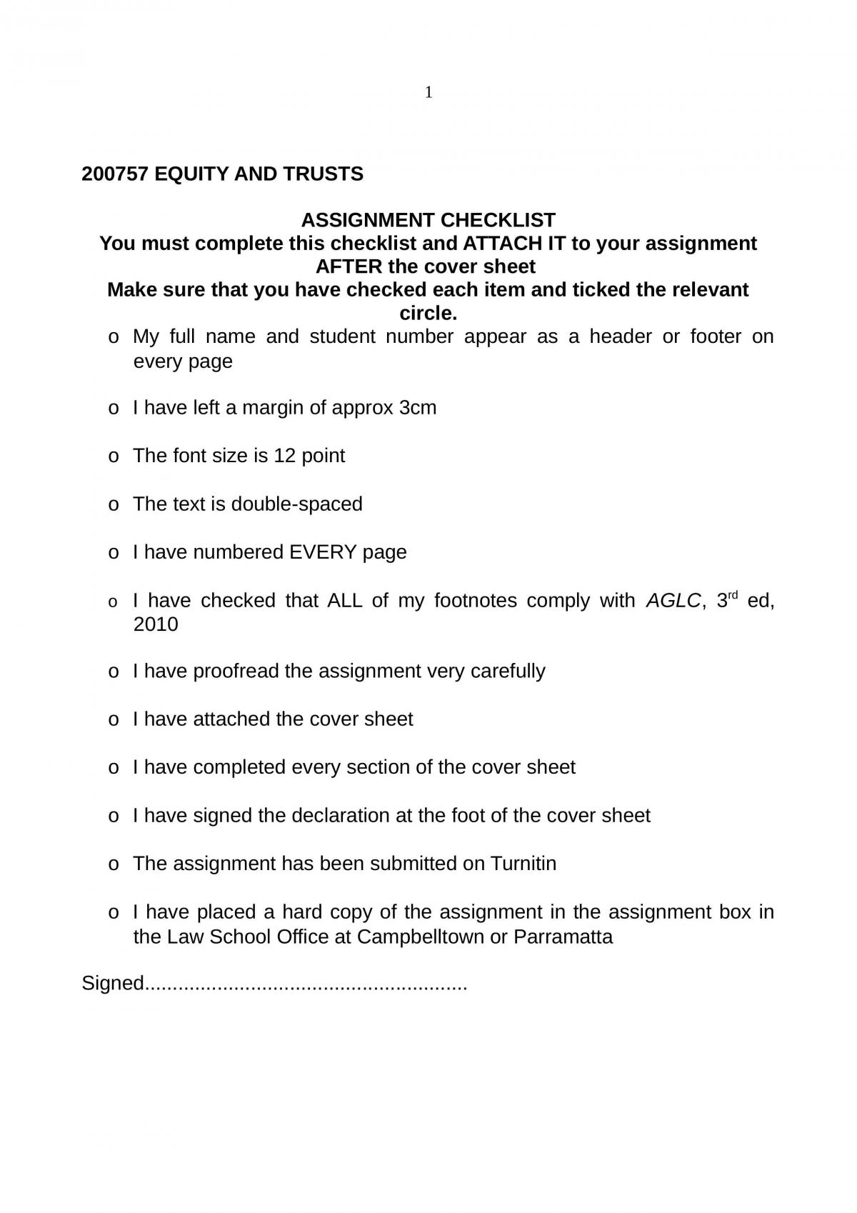 Equity Assignment - Page 1