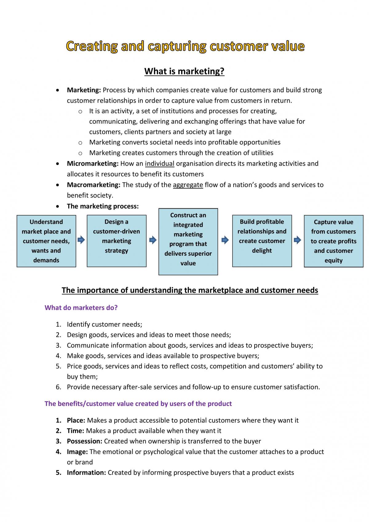 Notes for Final Exam - Page 1