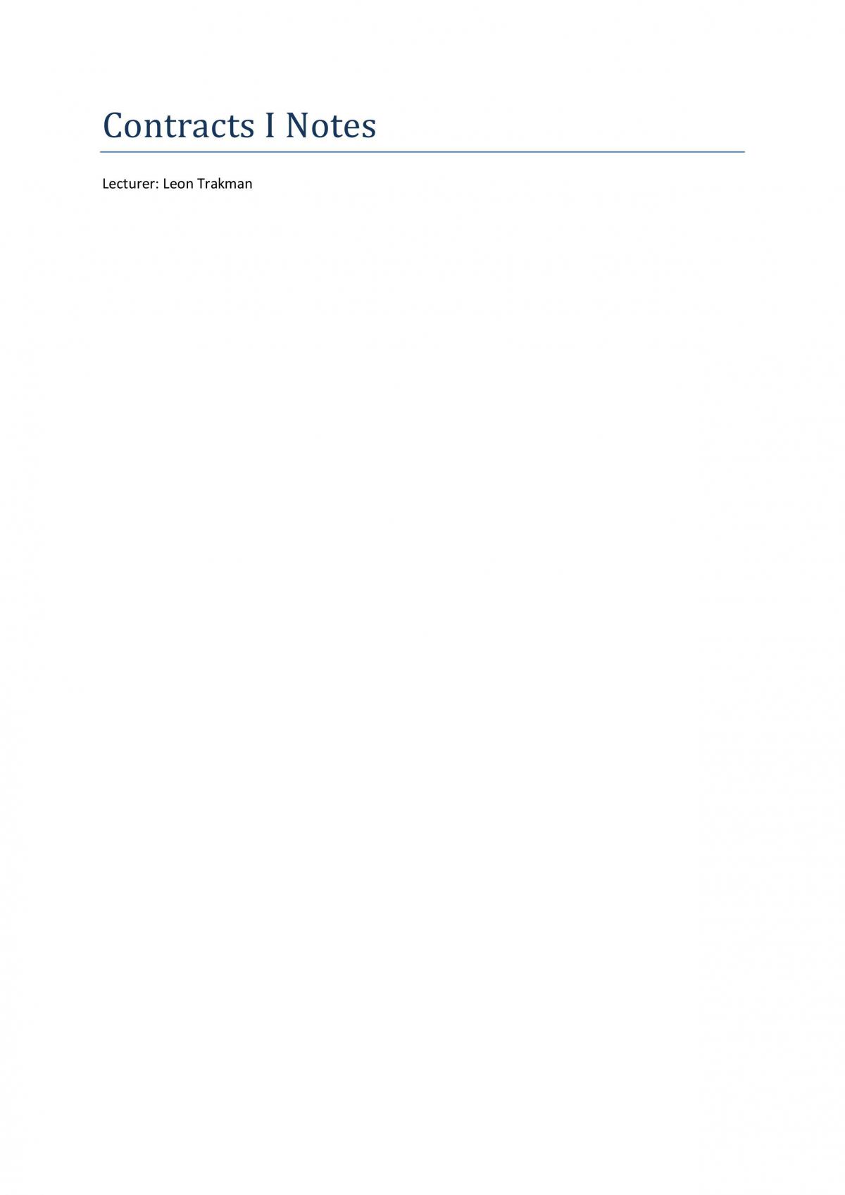 Contracts 1 Notes - Page 1