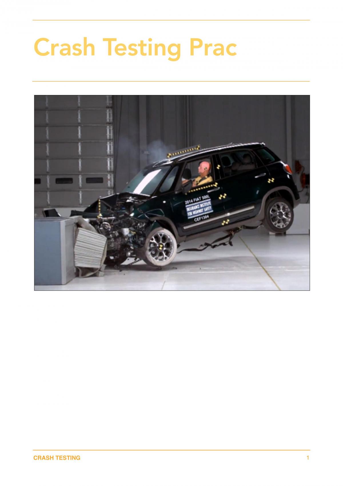 Crash Testing Practical - Page 1