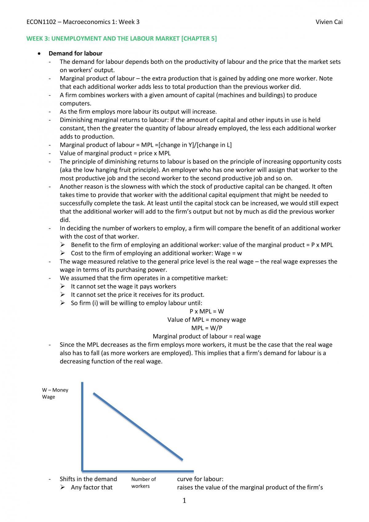 ECON1102 Notes - Page 1