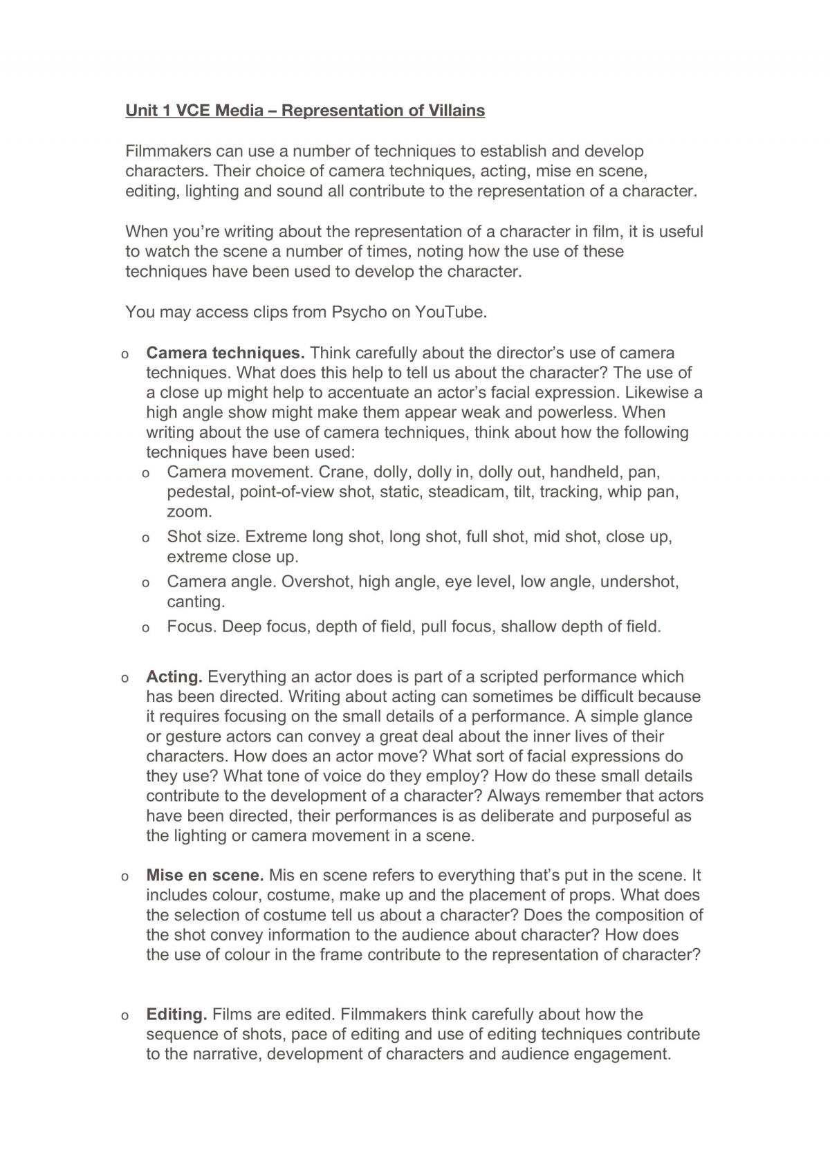 Representation Of Villains In The Media - Page 1