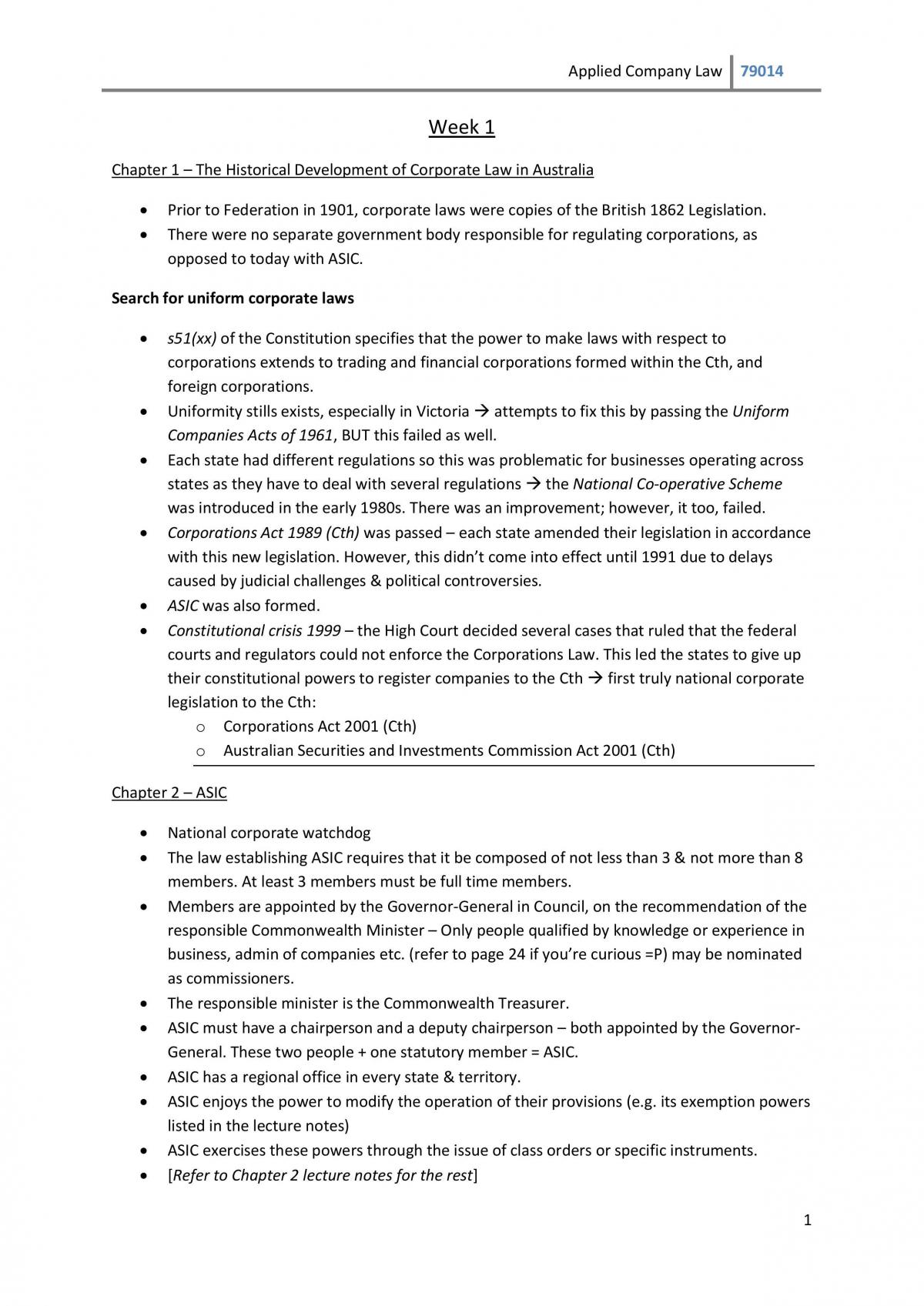 Week 1-3 Notes - Page 1