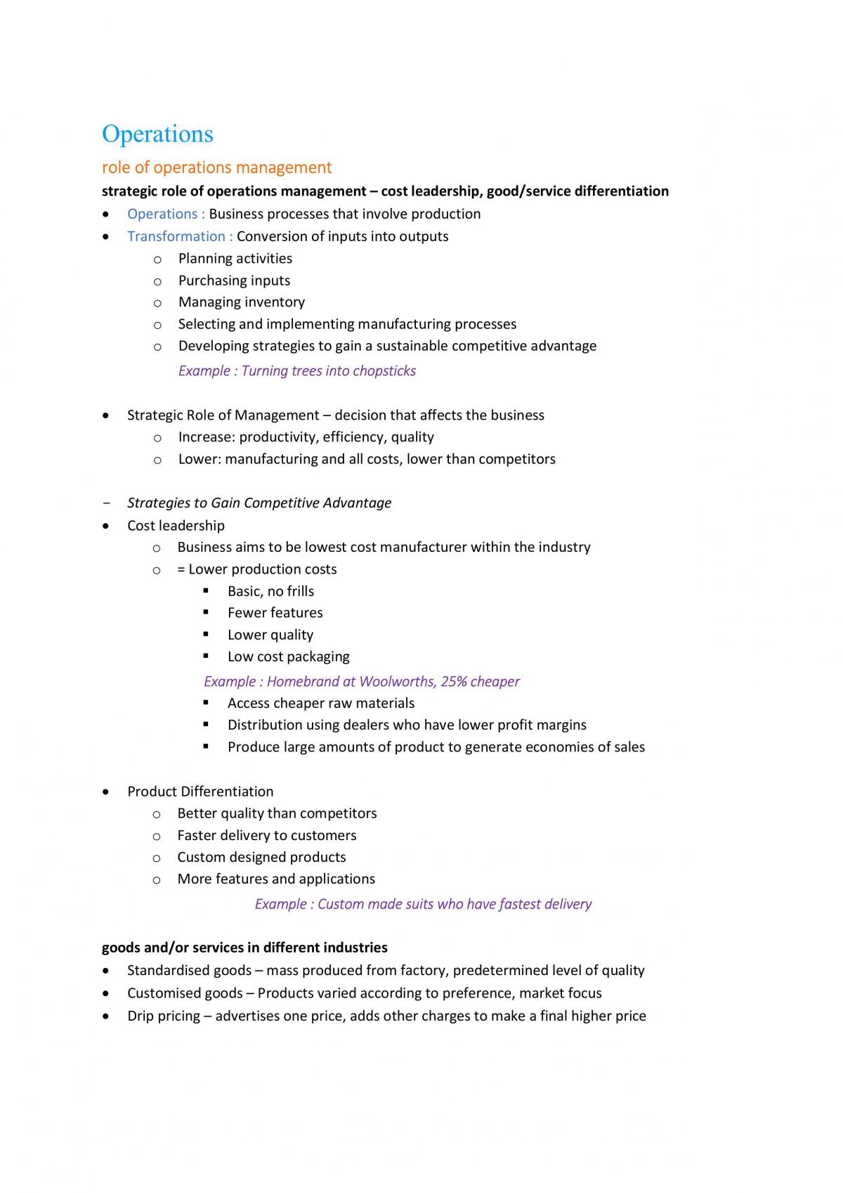 HSC Operations Notes - Page 1