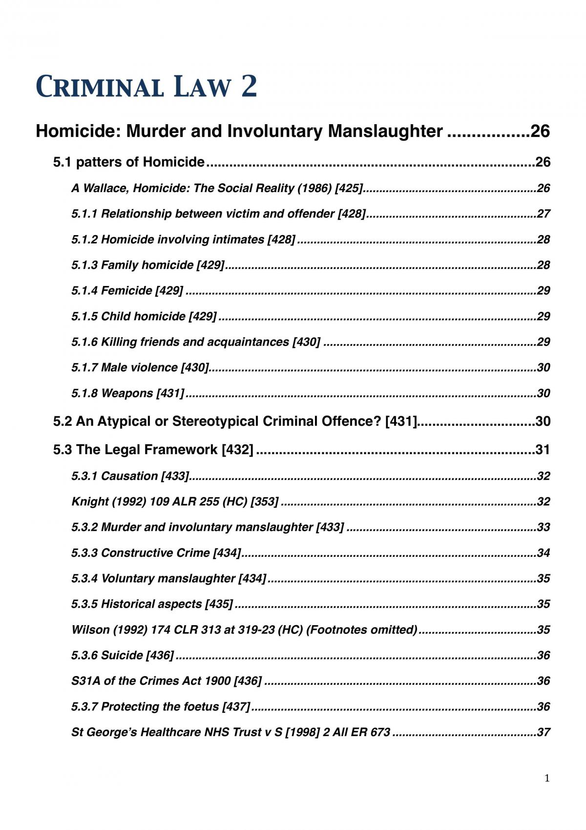 Criminal Law 2 Notes - Page 1