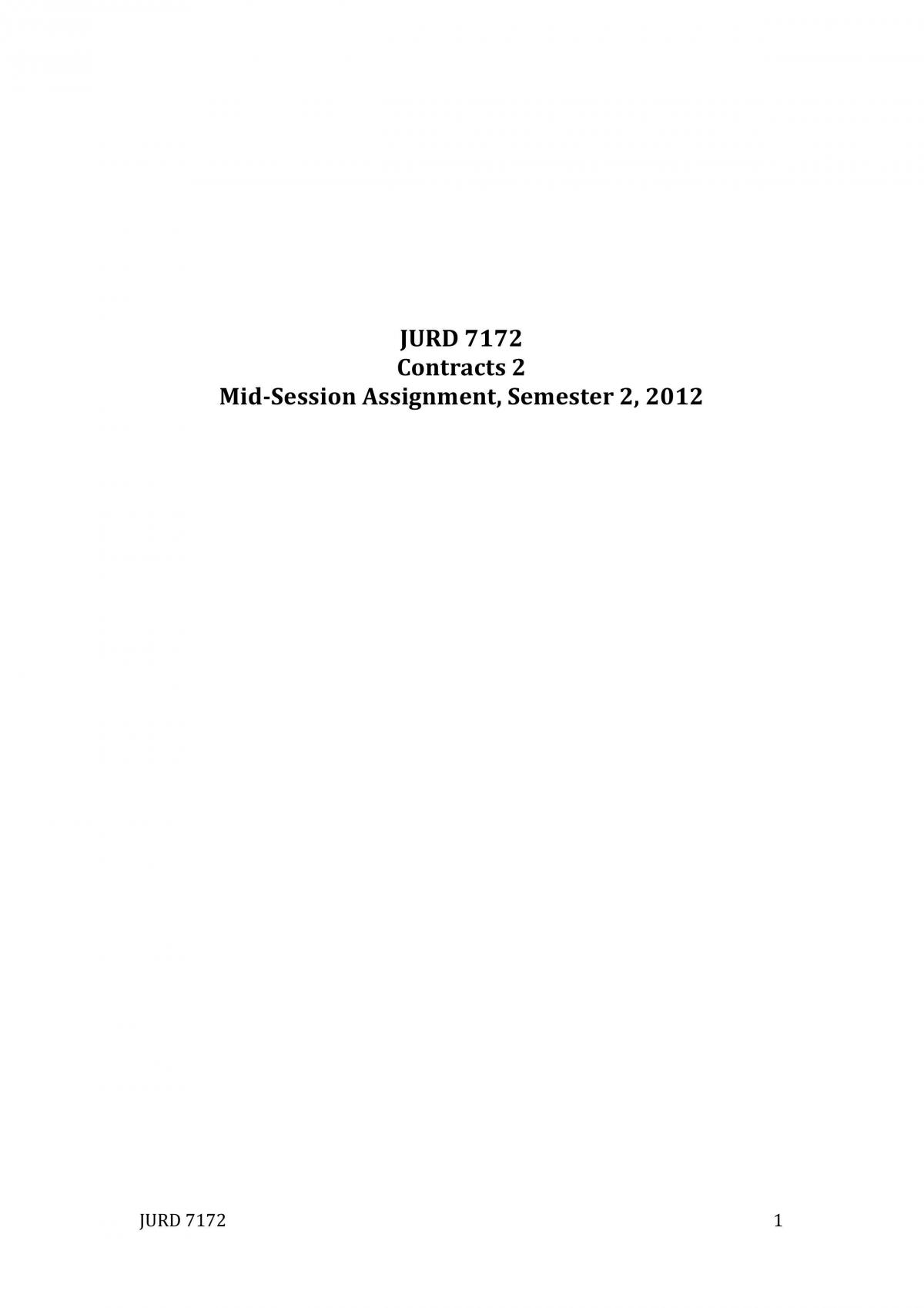 Contract Midterm Assignment - Page 1