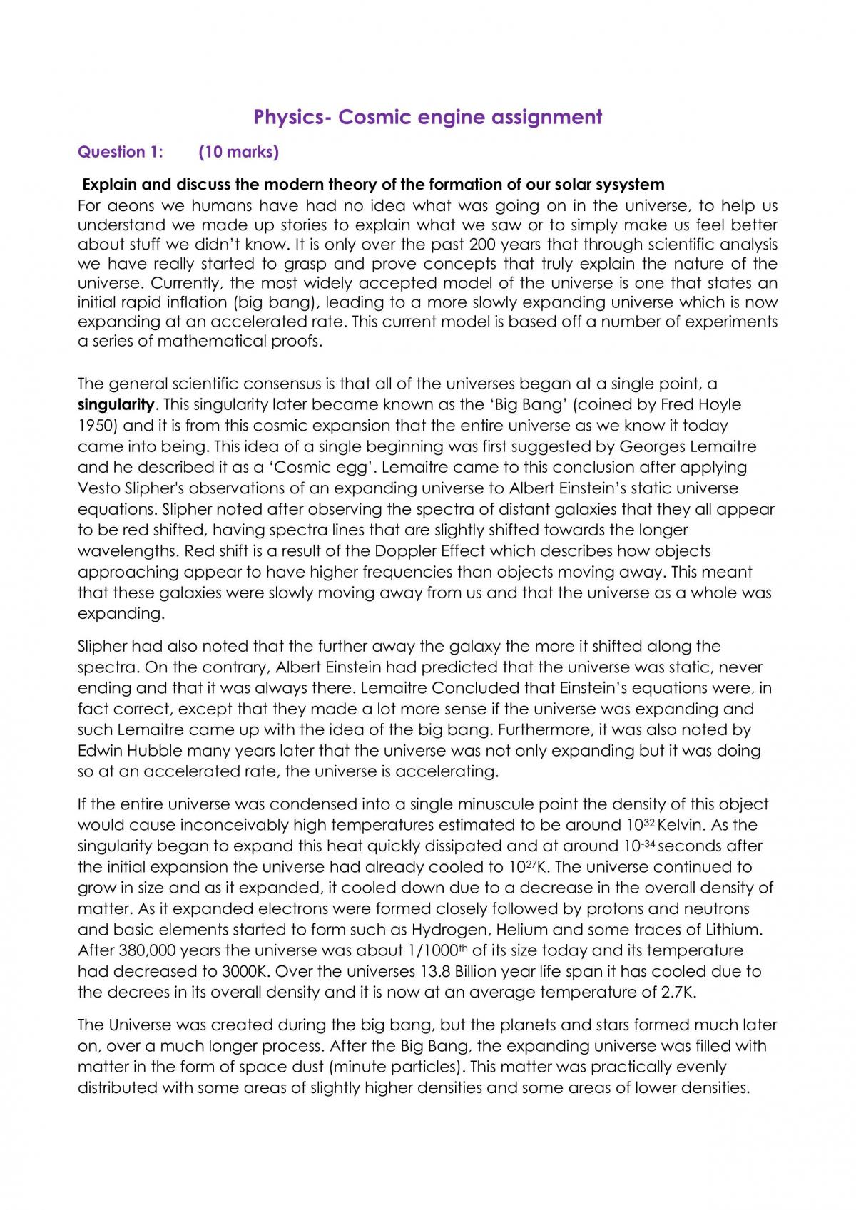 Cosmic Engine Research Task  - Page 1