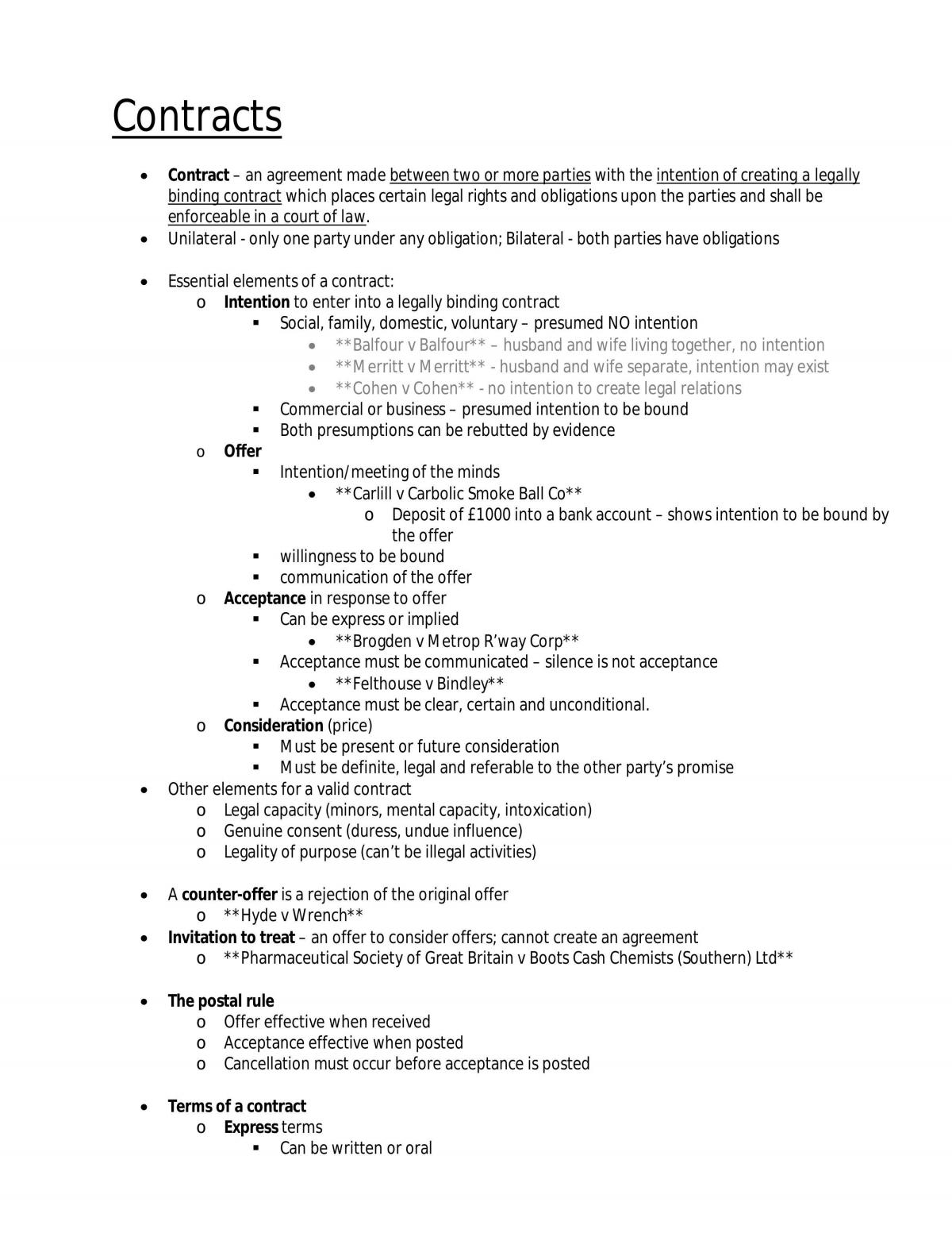 Finals Study Notes - Page 1