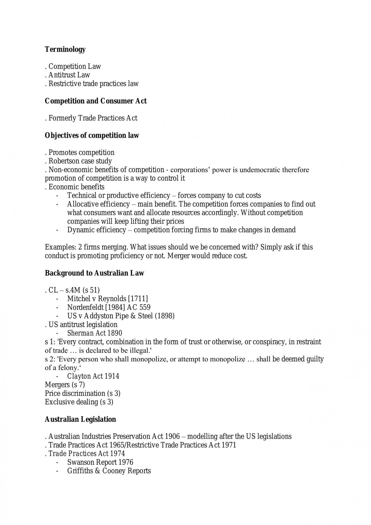 Competition Study Notes - Page 1