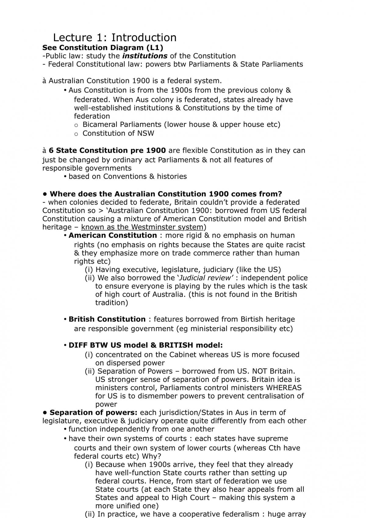 Public Law Complete Course Notes - Page 1