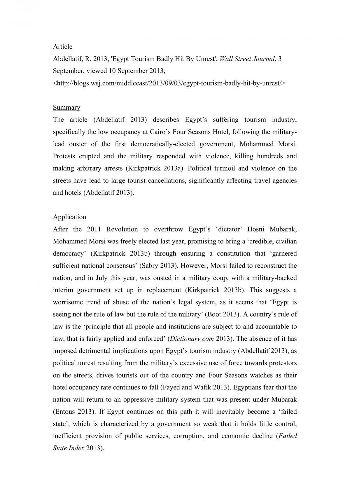 Media Summary Analysis - Political Environment - Page 1