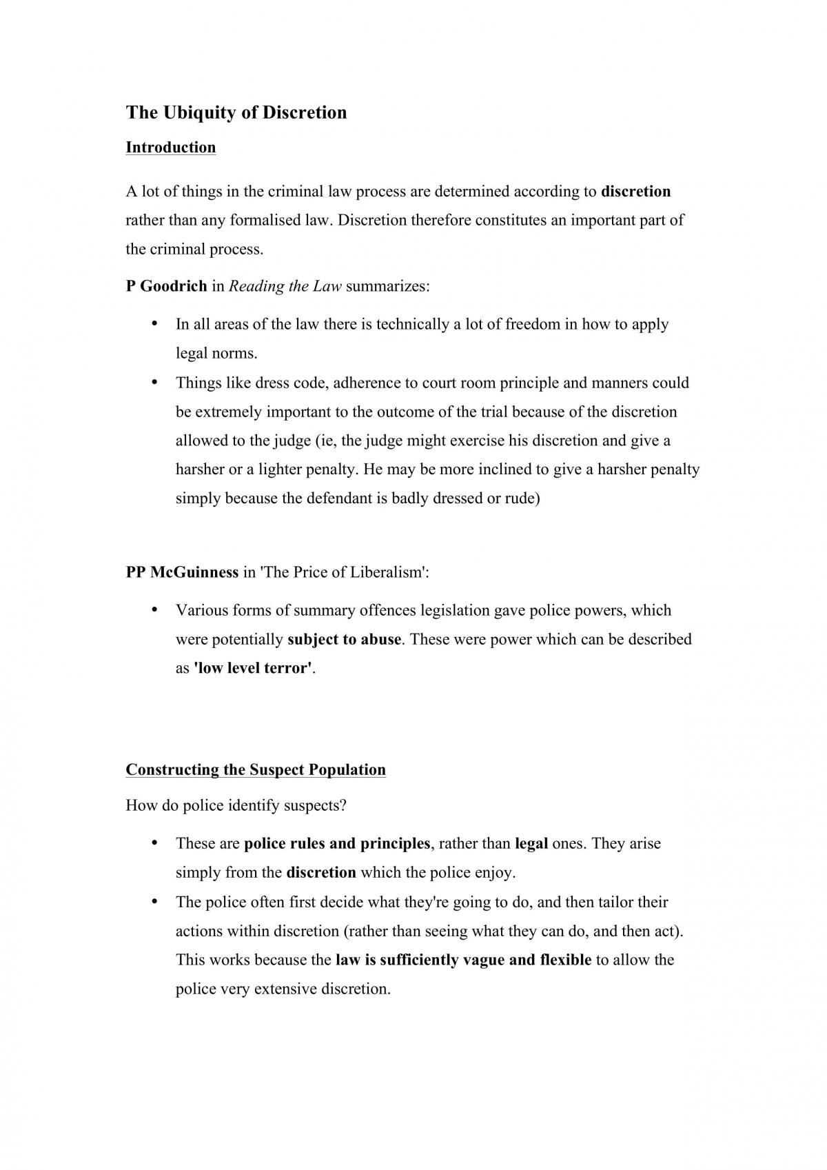 criminal process notes - Page 1