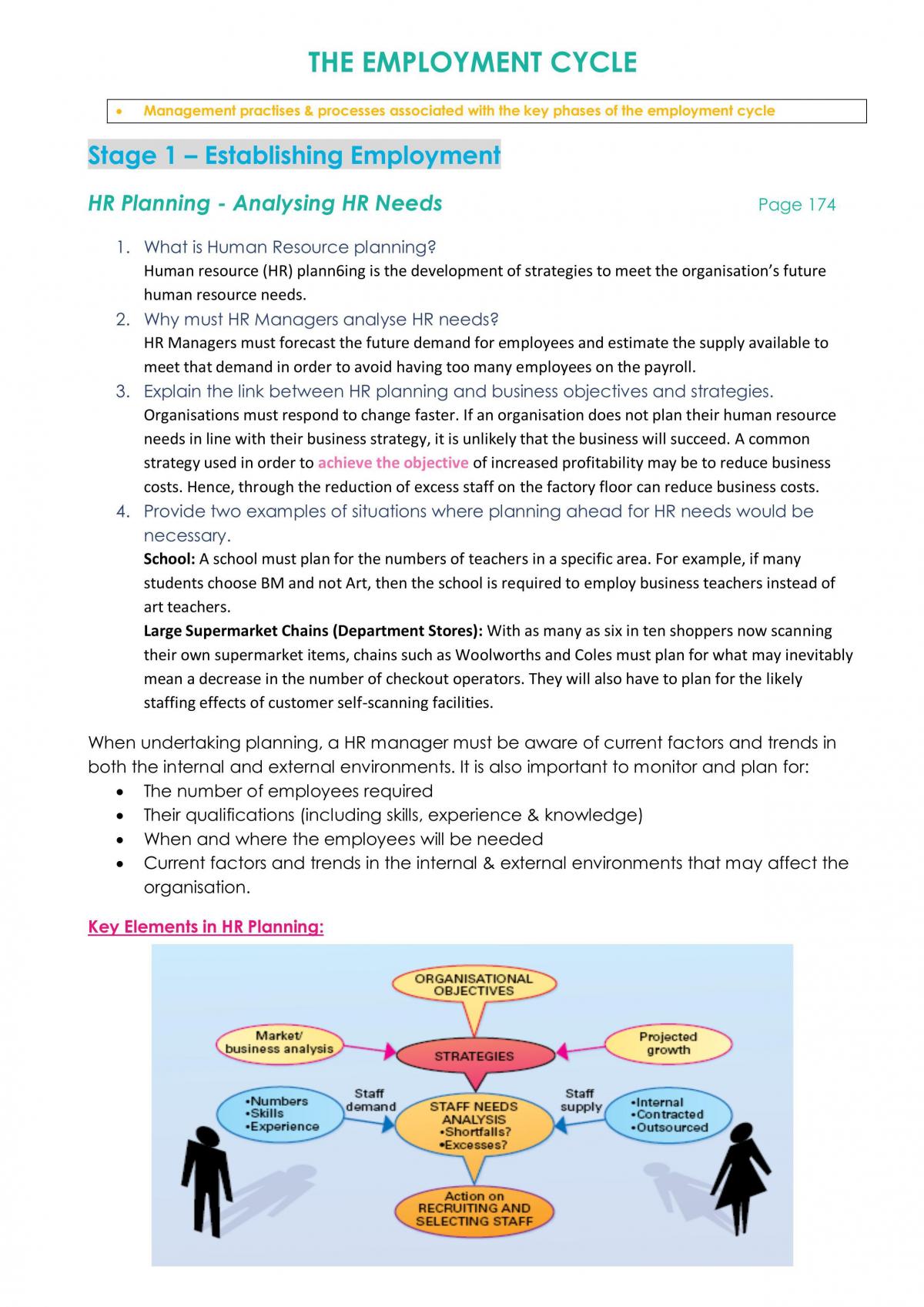 Employment Cycle Notes - Page 1
