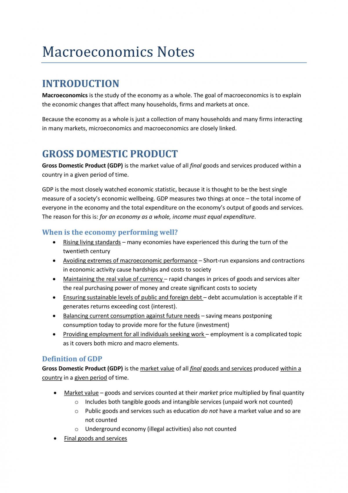 Notes for all major topics including digrams - Page 1