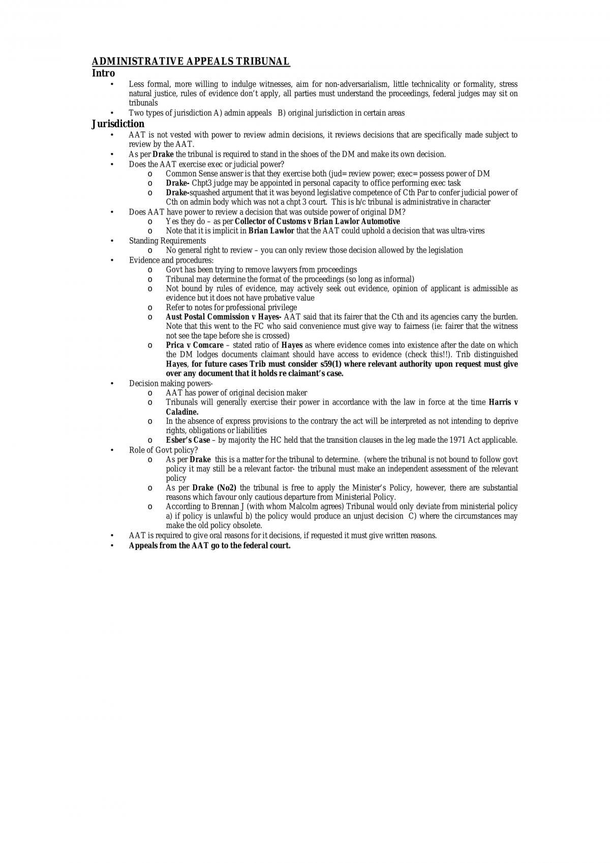 Short Notes On Admin,  A Bit Old But Succinct - Page 1