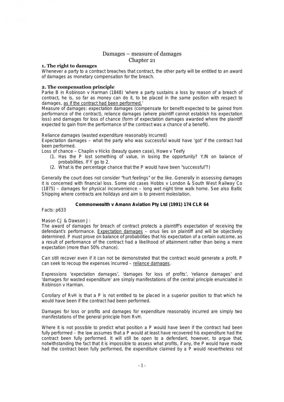 Case Summaries - Page 1