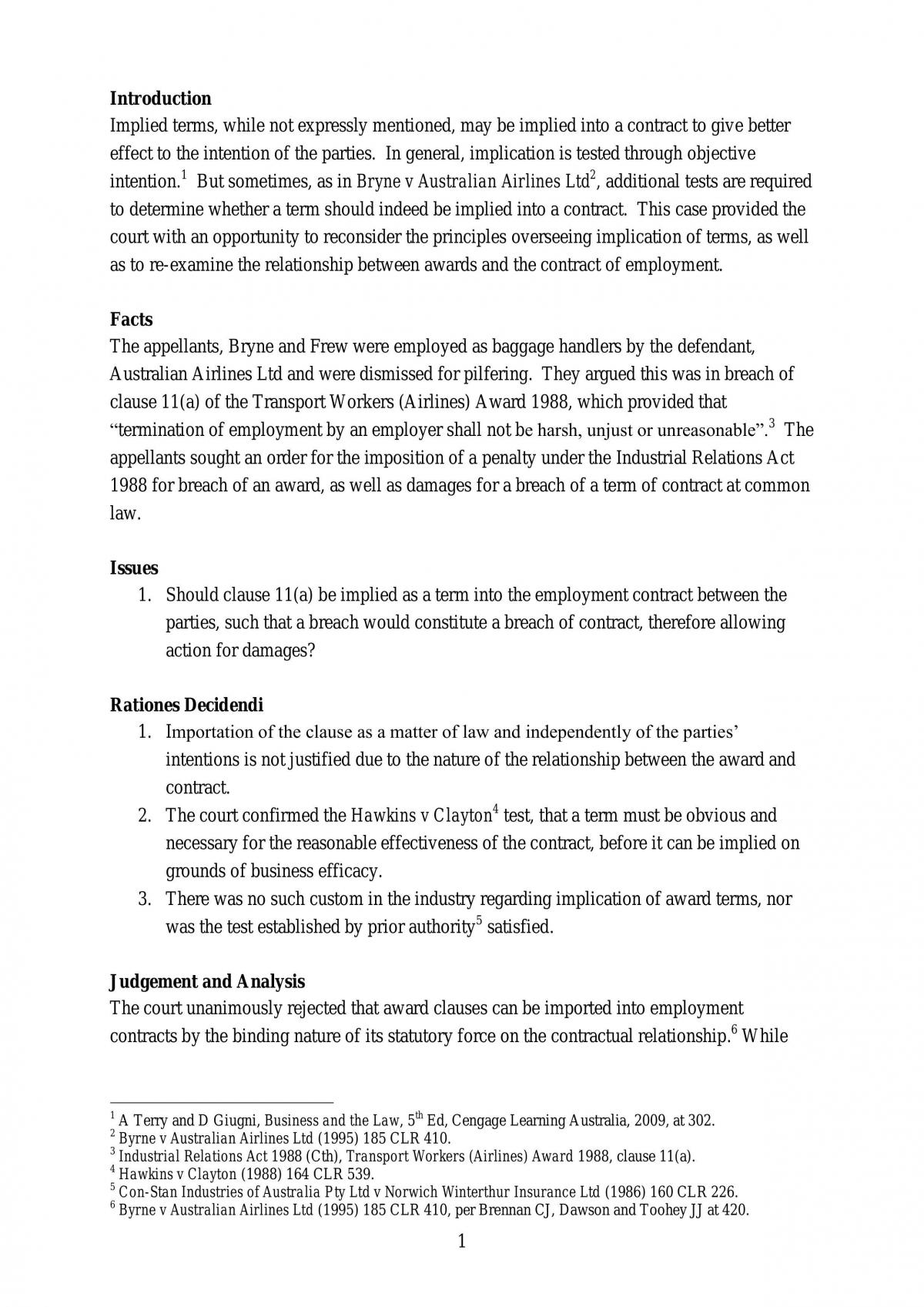Case Analysis - Page 1
