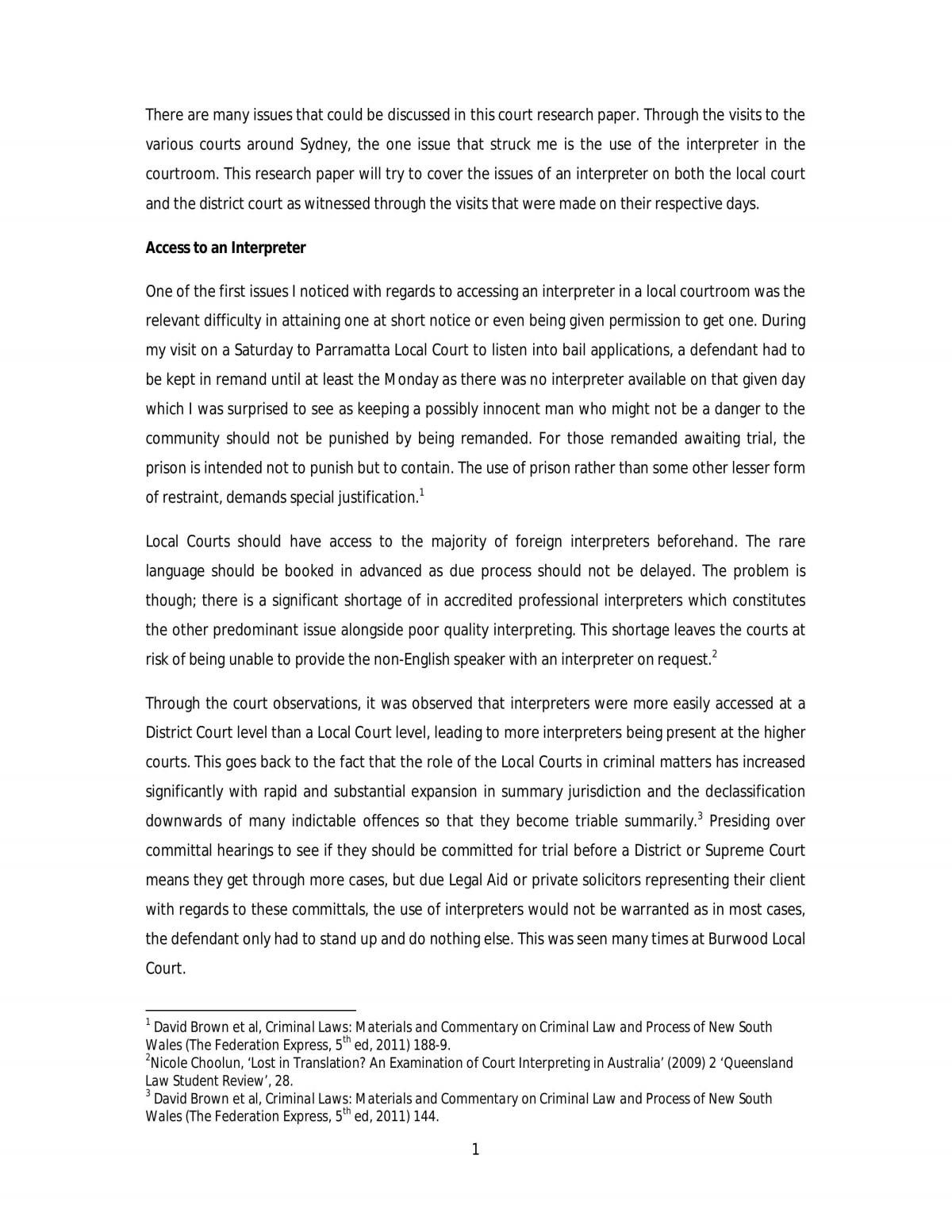 Court Report - Page 1