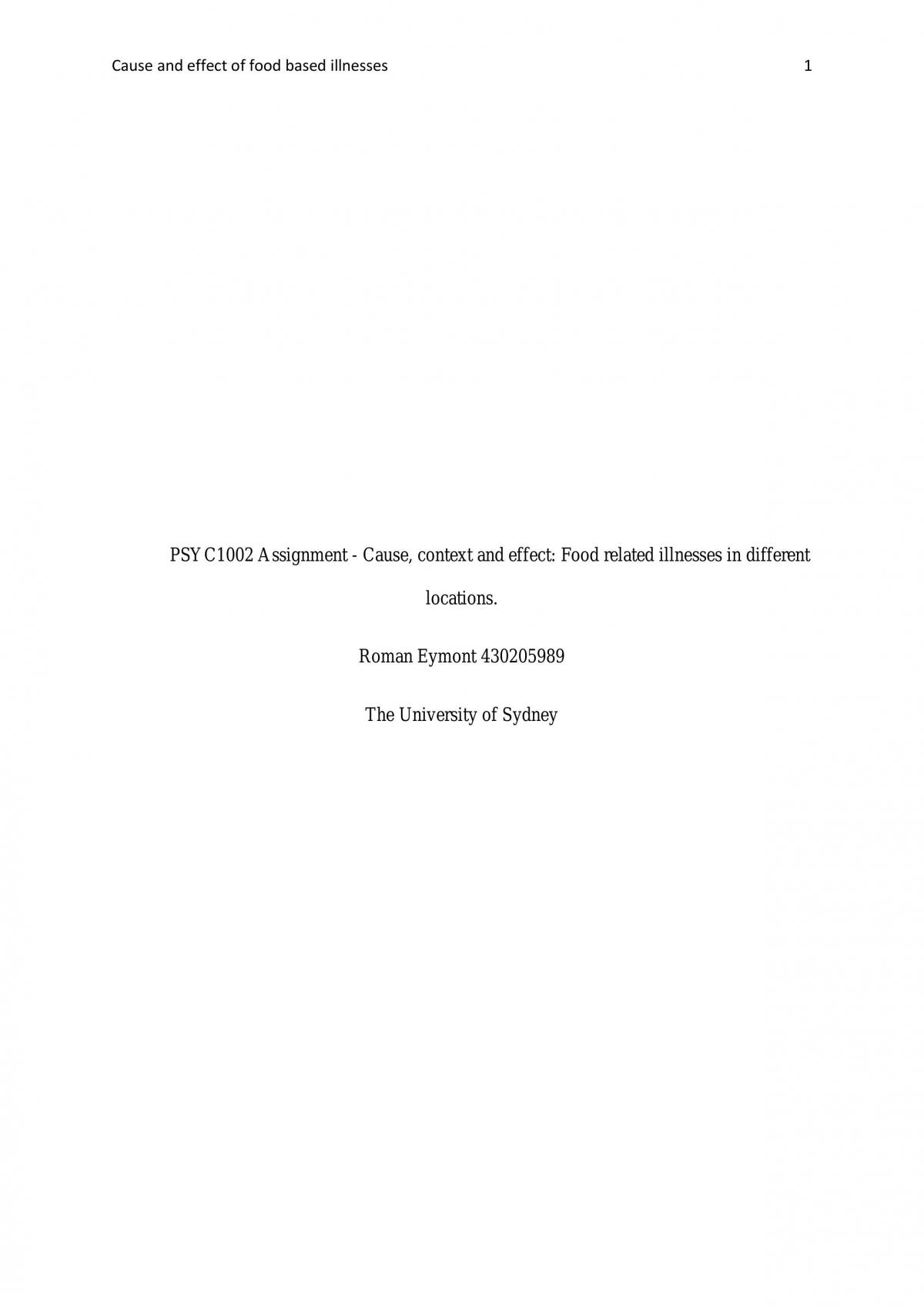 Research Report  - Page 1