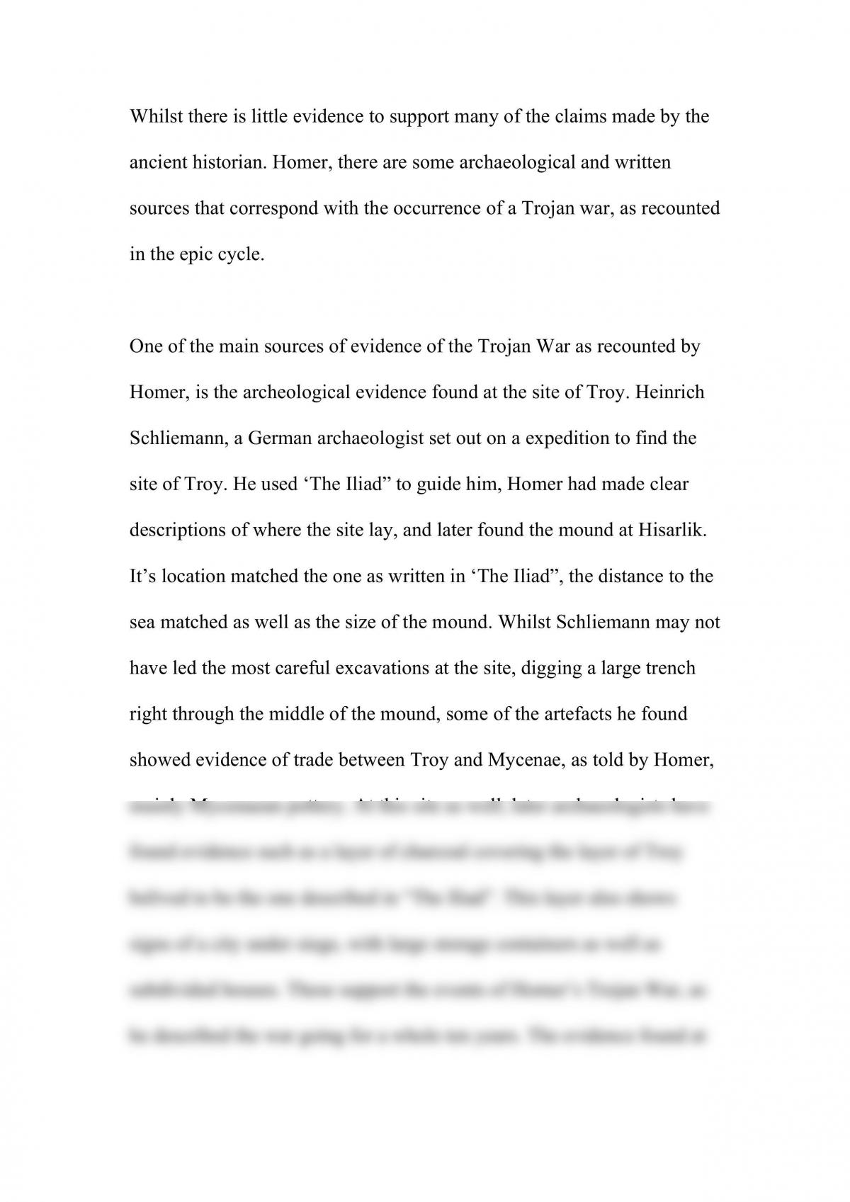 essay on the trojan war