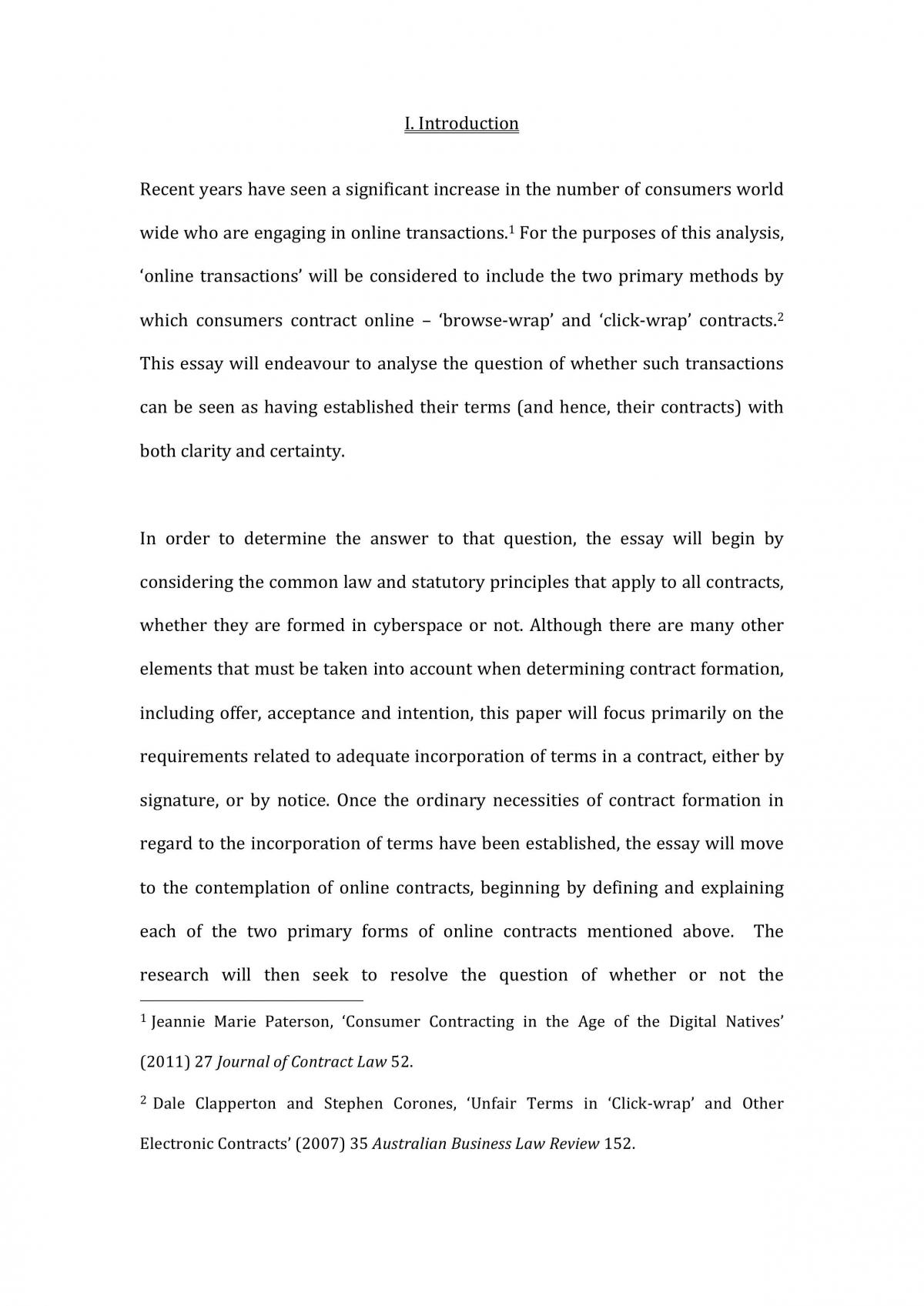 Major Essay - Page 1