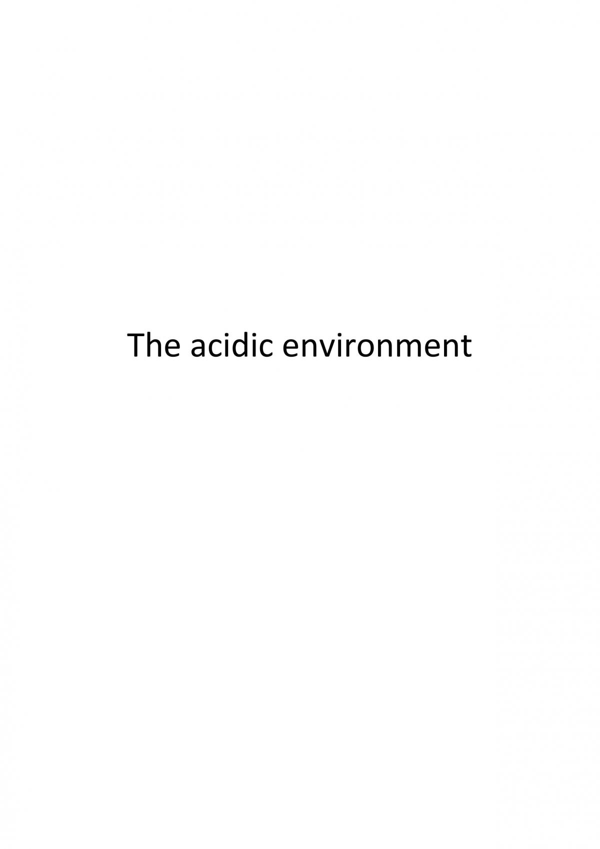 The Acidic Environment - Page 1