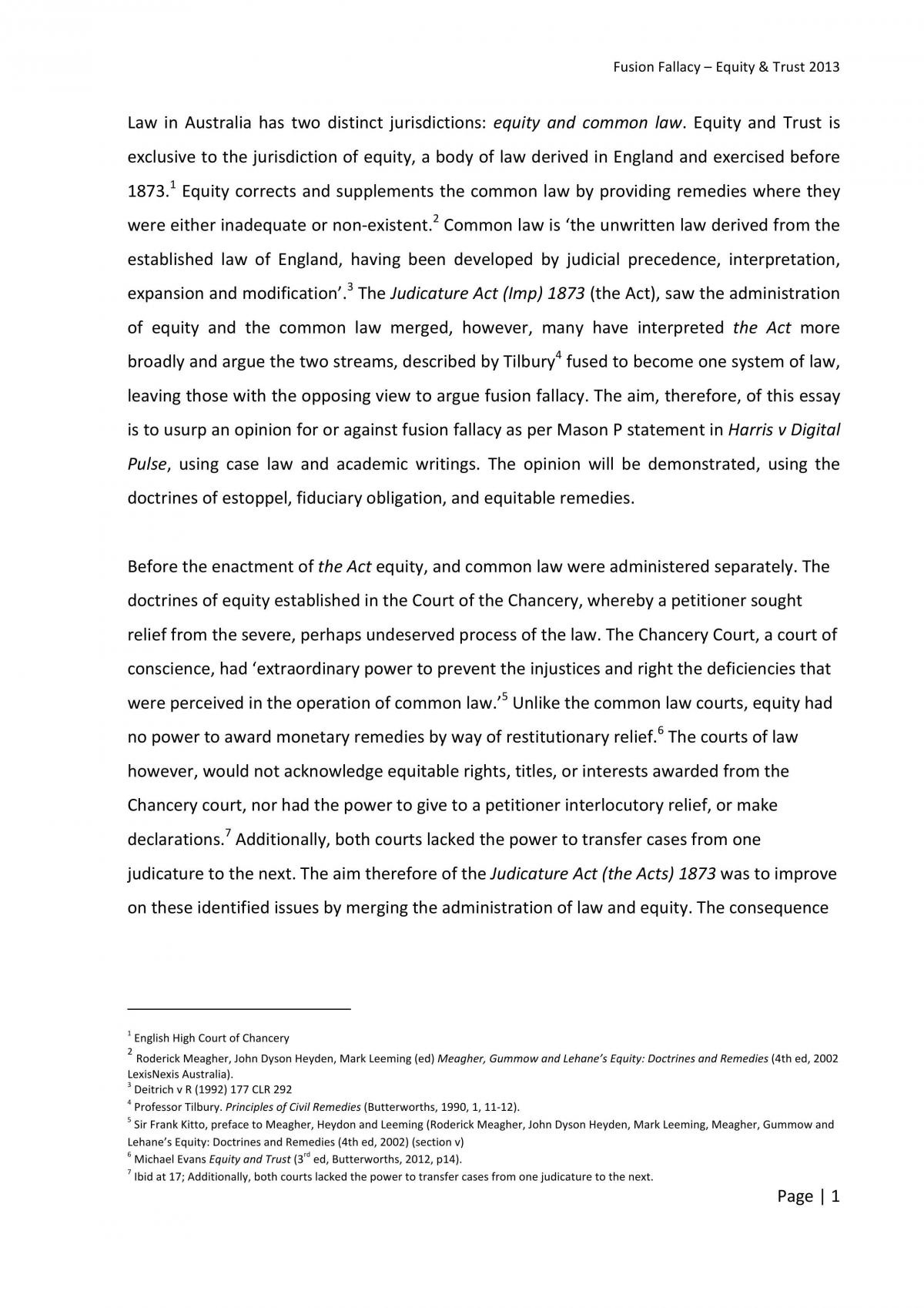 Fusion Fallacy Theory - Page 1