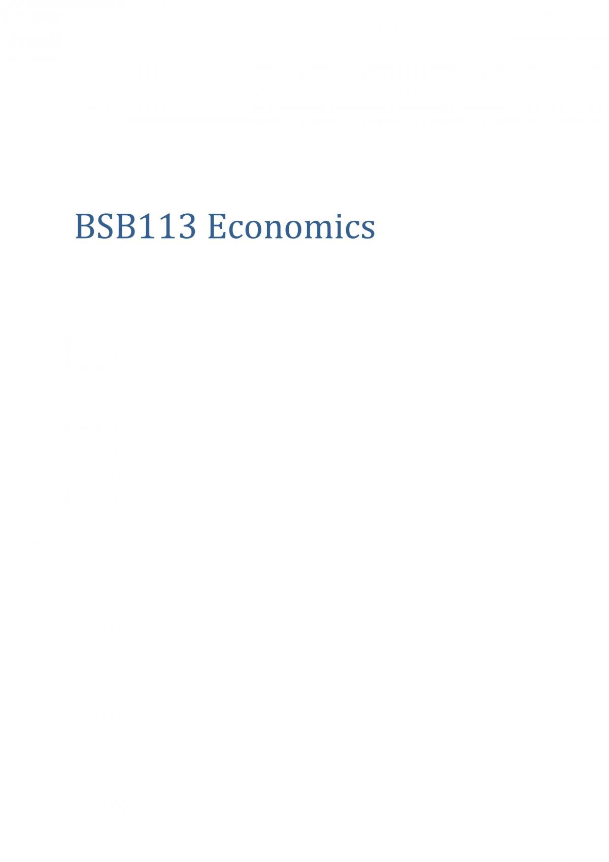 Economic Problem Research Essay  - Page 1