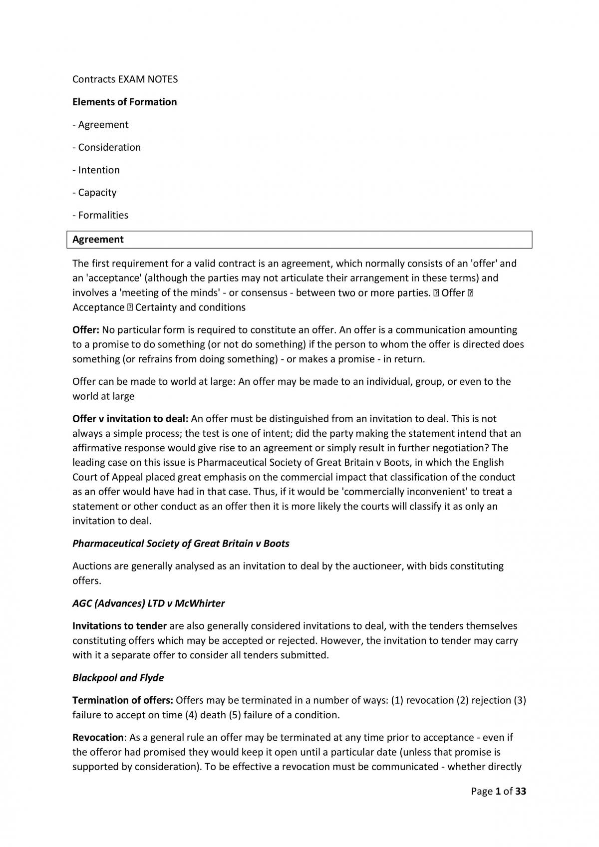 70211 Contracts Final Exam Notes - Page 1