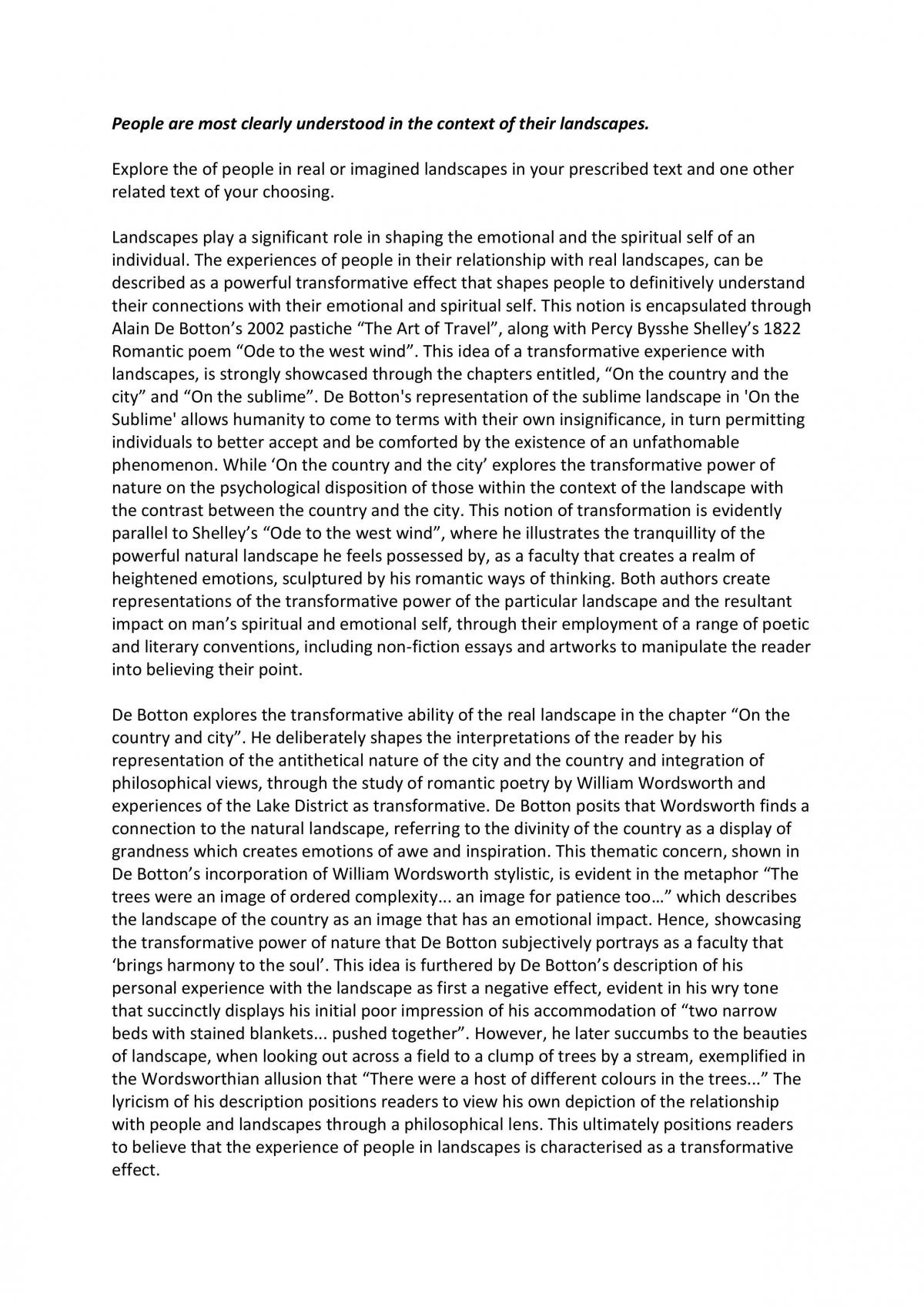 The Art Of Travel Essays English Advanced Year 12 HSC Thinkswap