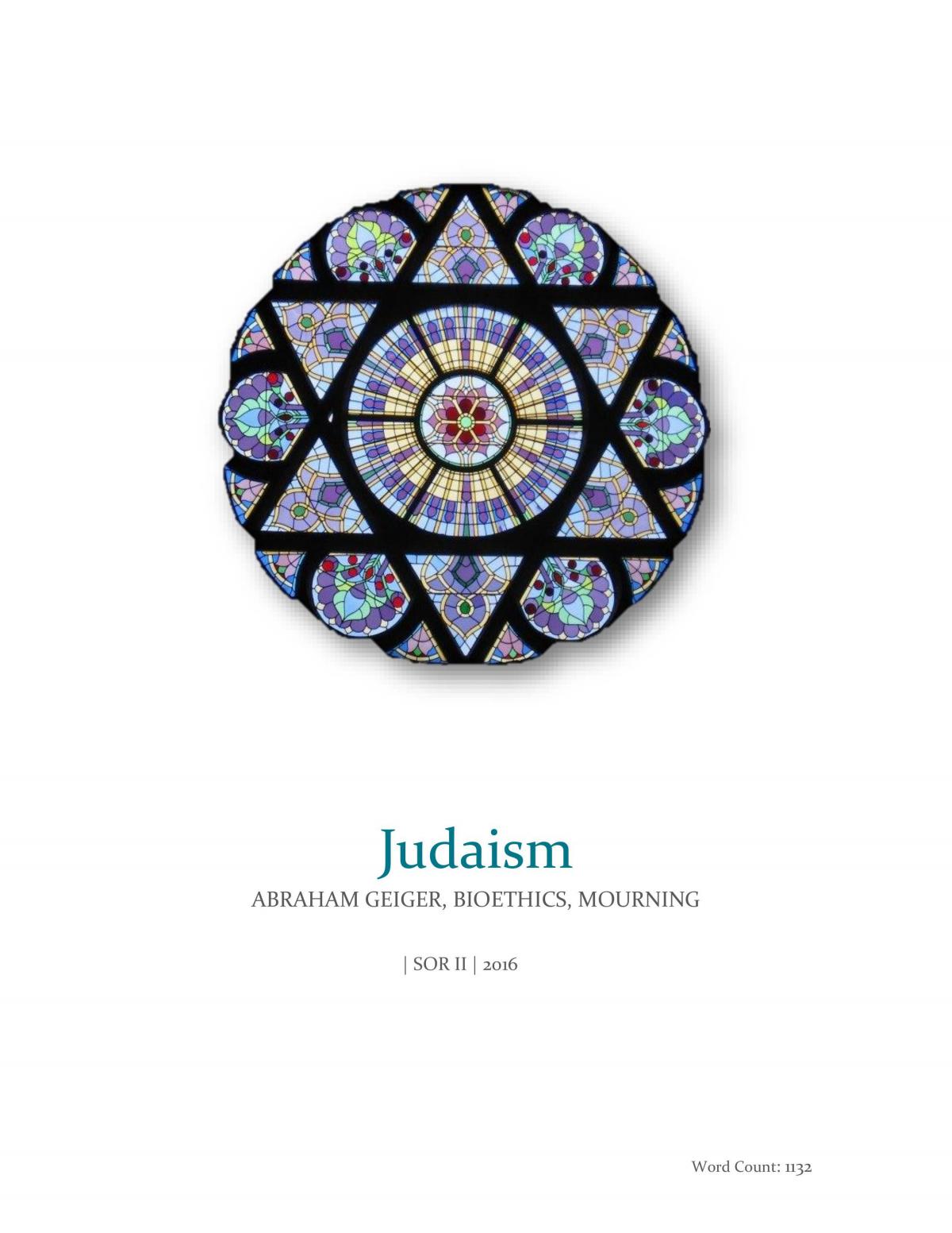 judaism bioethics essay