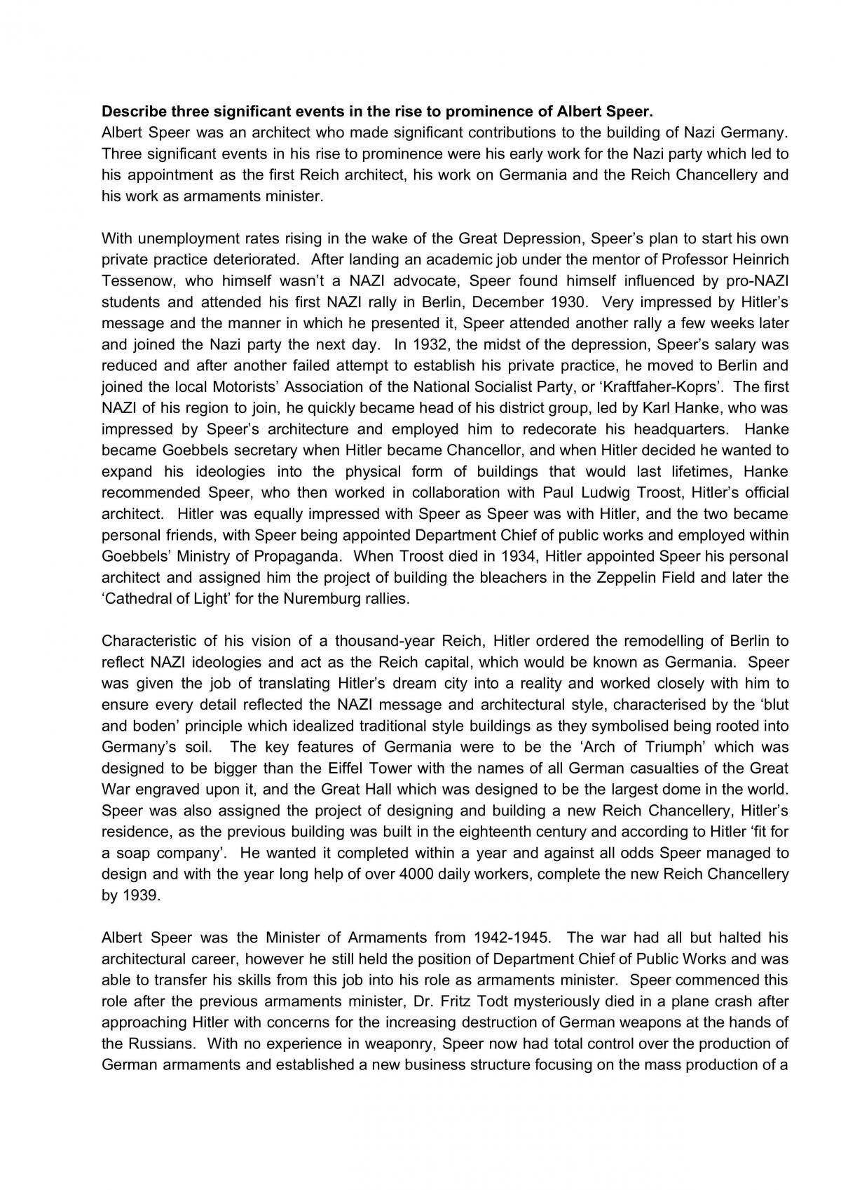 Two Essays on Albert Speer - Page 1